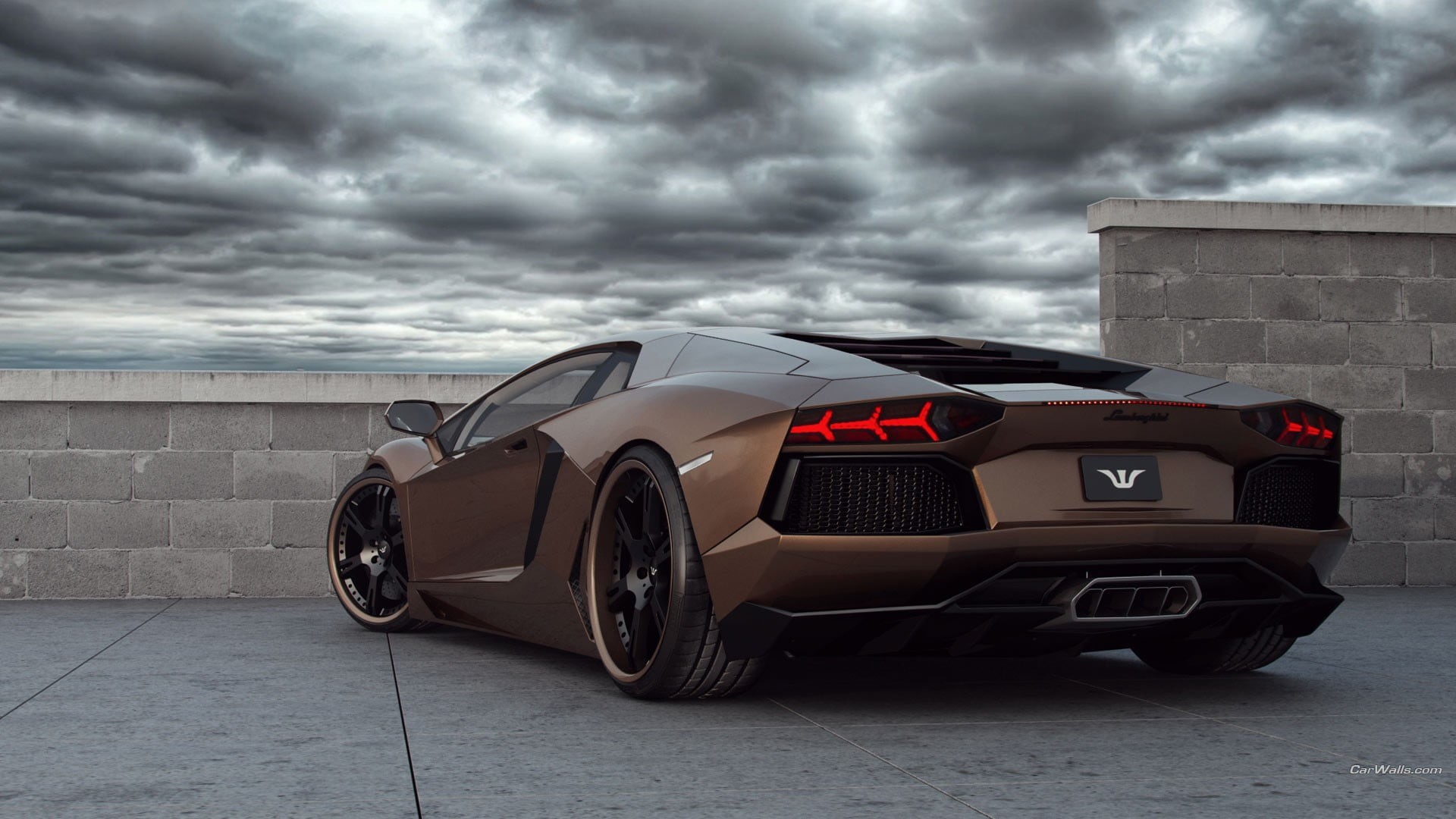 Lamborghini, outdoors, Lamborghini Aventador, overcast, car, brown, racecar, nature, wheel, mode of transportation, day, storm, 1080P, wealth, transportation, HD Wallpaper