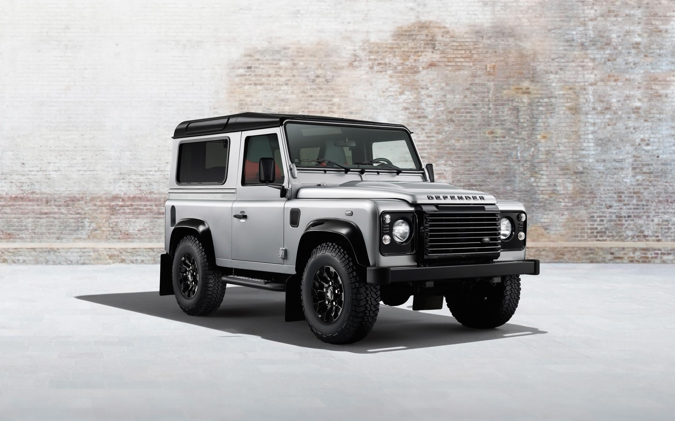 cars, black, defender, land, 2014, land rover, 2K, rover, gray, HD Wallpaper