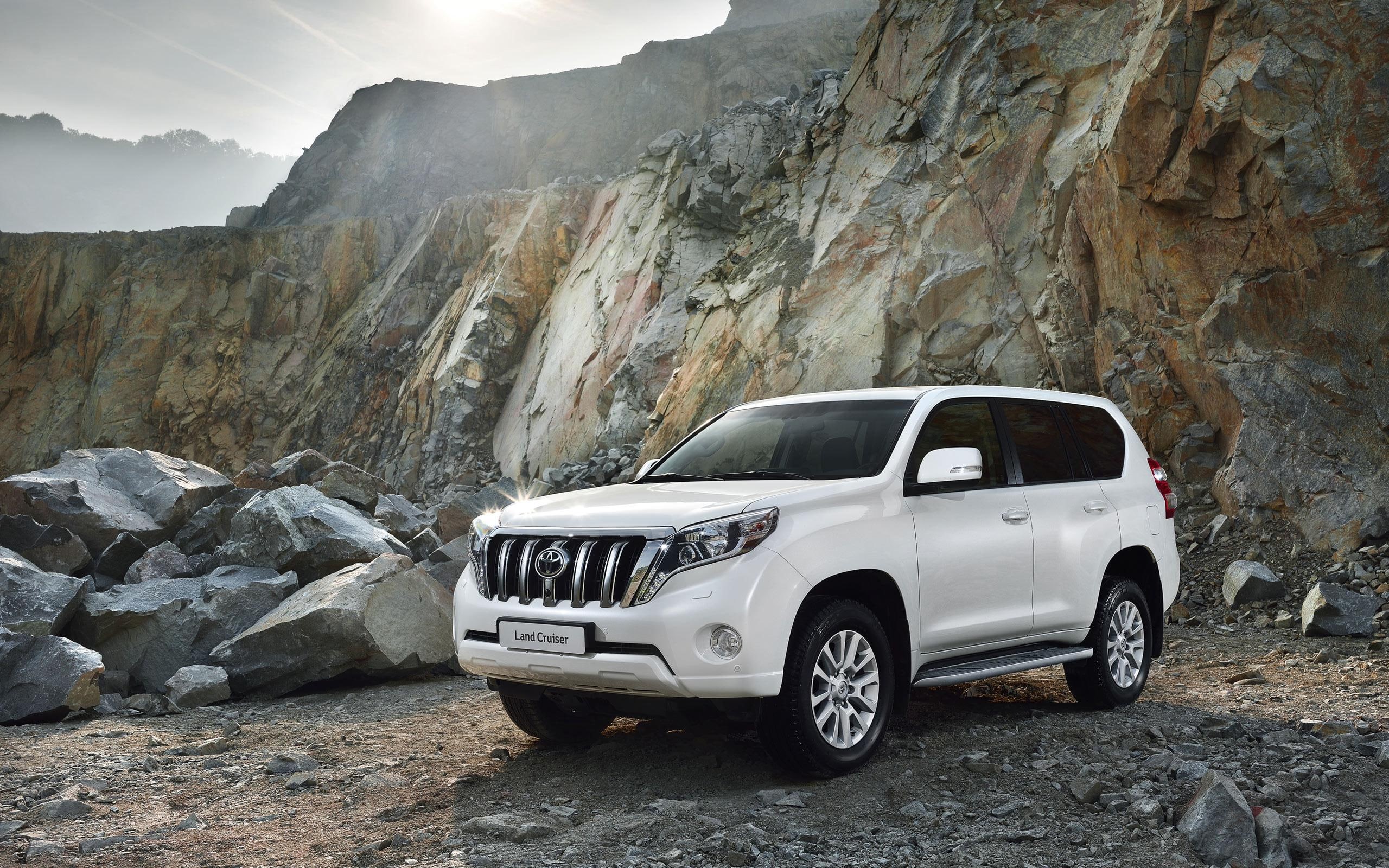 2014, white, 2K, cars, cruiser, land, suv, toyota, HD Wallpaper