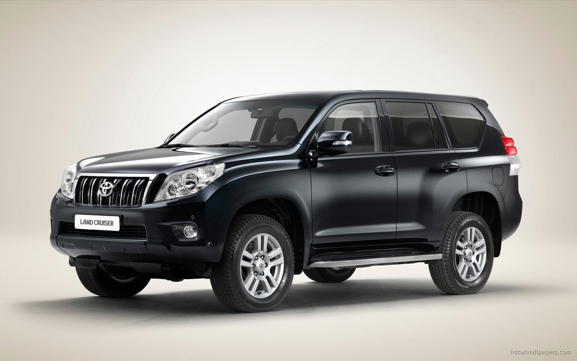 land, toyota, 1080P, cars, black, cruiser, new, HD Wallpaper