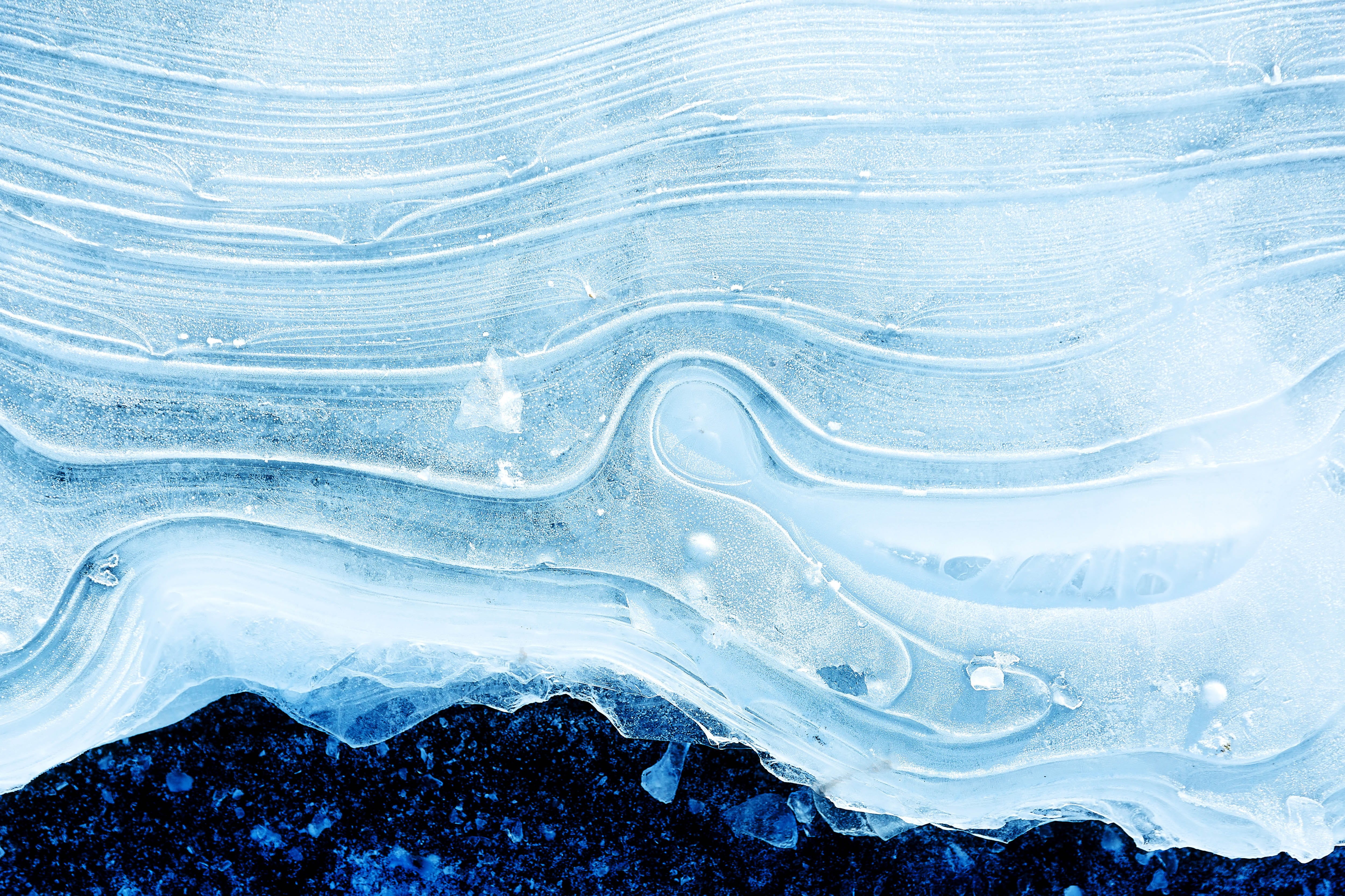scenics - nature, full frame, winter, land, backgrounds, nature, high angle view, landscape, solid, textures, Closeup, beauty in nature, ice, water, abstract, HD Wallpaper