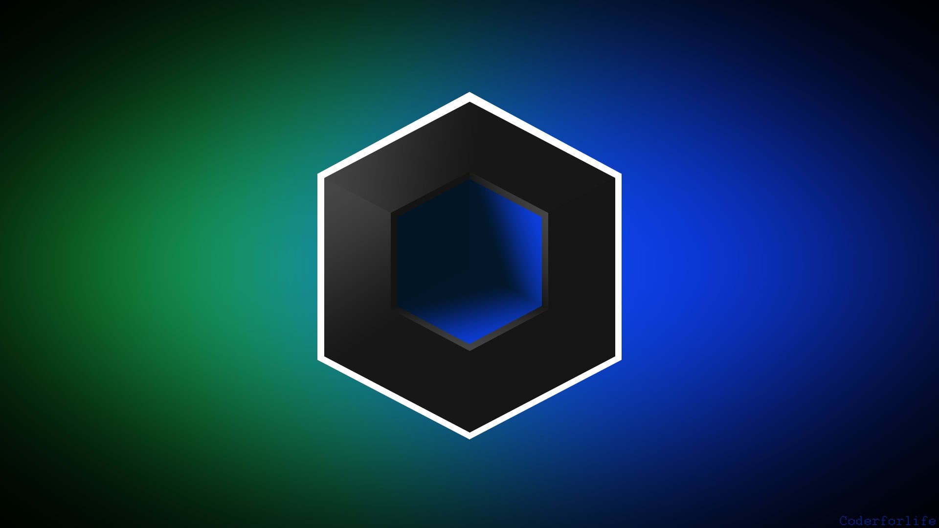 blank, studio shot, geometric shape, technology, shape, abstract, 3D, gradient, digital composite, backgrounds, black, creativity, design, cube, colored background, HD Wallpaper