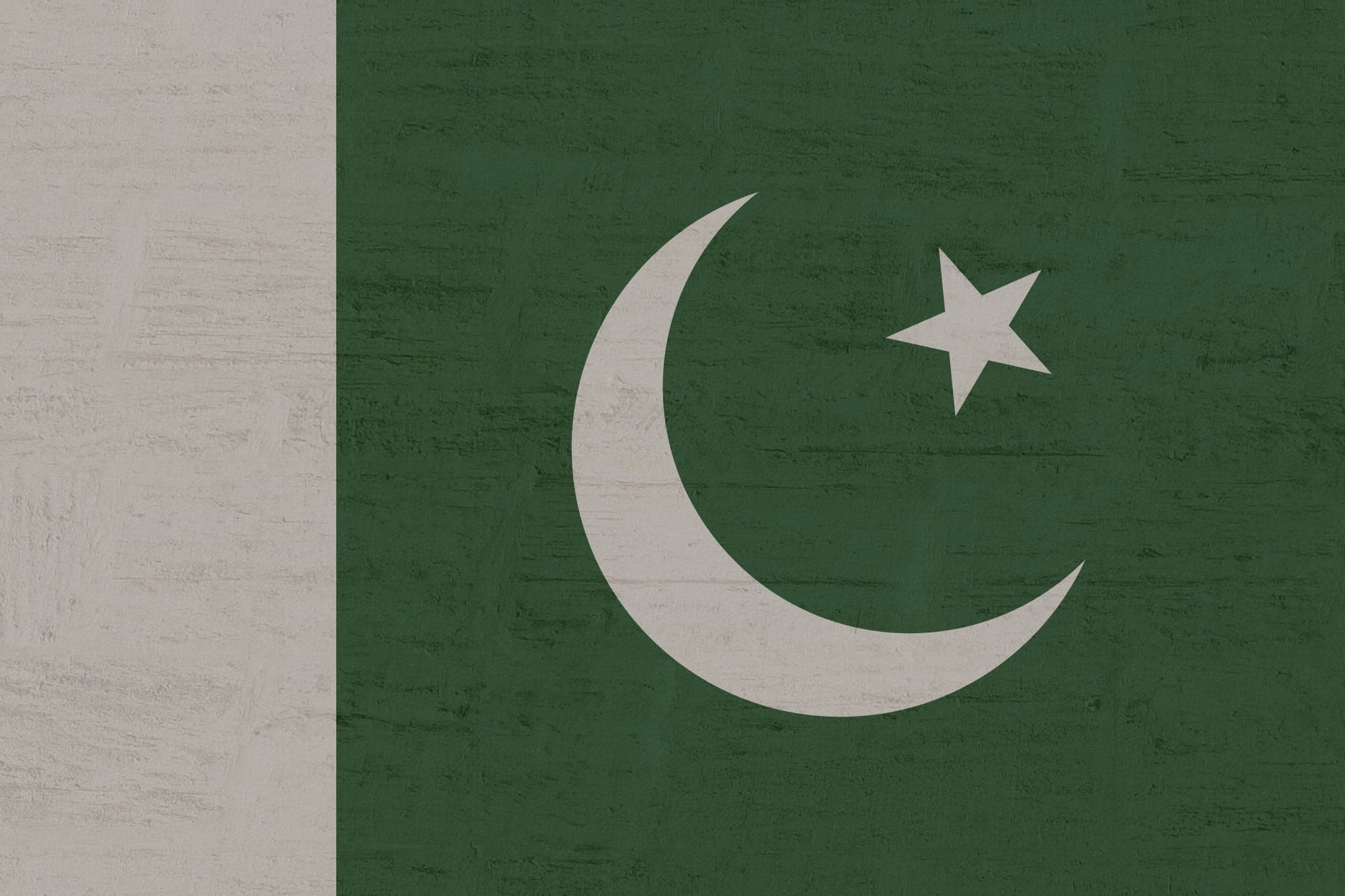 plane, no people, star shape, pattern, mode of transportation, communication, air vehicle, green color, 1080P, flag, day, sign, airplane, pakistan, nature, HD Wallpaper