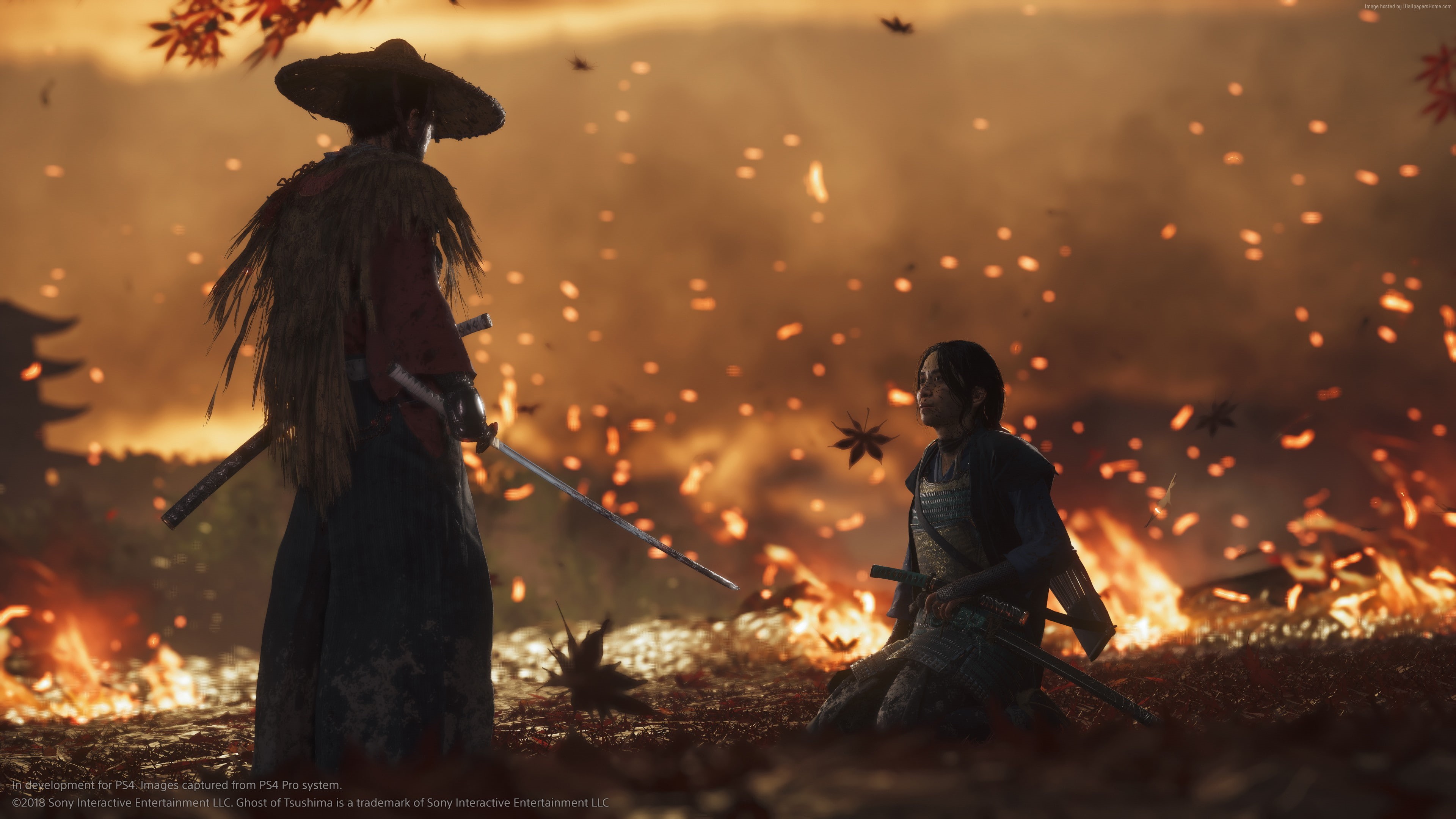 4K, E3 2018, Ghost of Tsushima, screenshot, 4K, HD Wallpaper