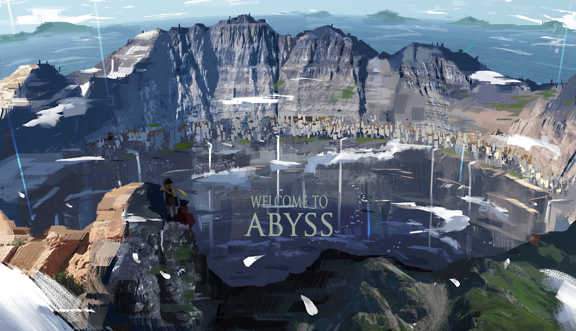 Regu (Made in Abyss), Scenery, Anime, Nature, Made In Abyss, 1080P, Cloud, Town, Riko (Made in Abyss), HD Wallpaper