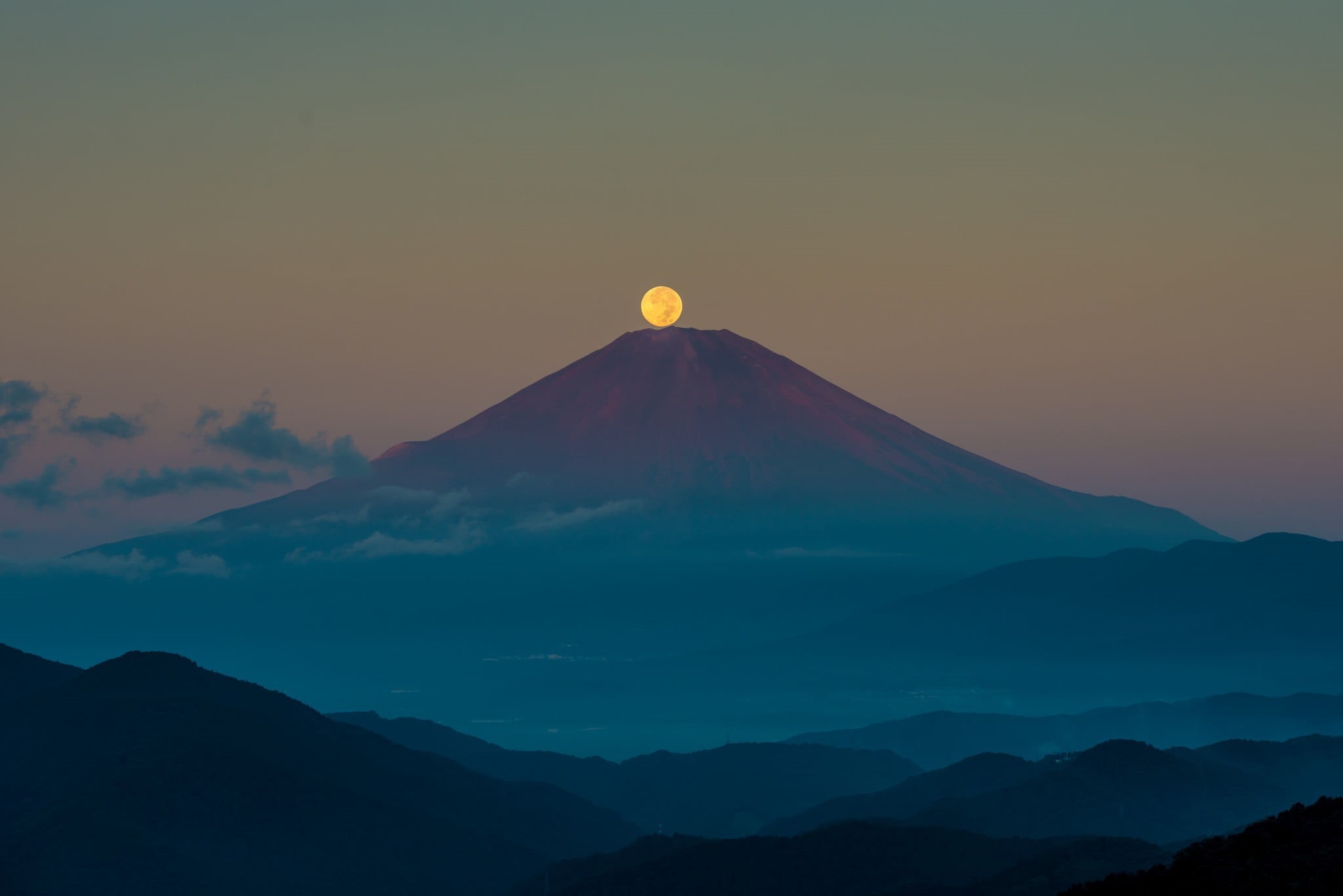 mountains, no people, silhouette, beauty in nature, sunset, mountain, tranquility, nature, travel destinations, volcano, idyllic, brown, scenics - nature, HD Wallpaper