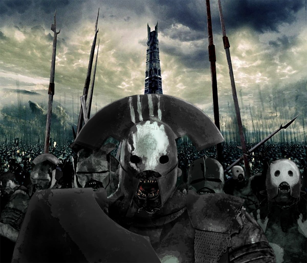 sky, cloud - sky, outdoors, uruk-hai, ominous, knights, spooky, nature, the past, day, horror, no people, sculpture, human skeleton, fantasy art, HD Wallpaper