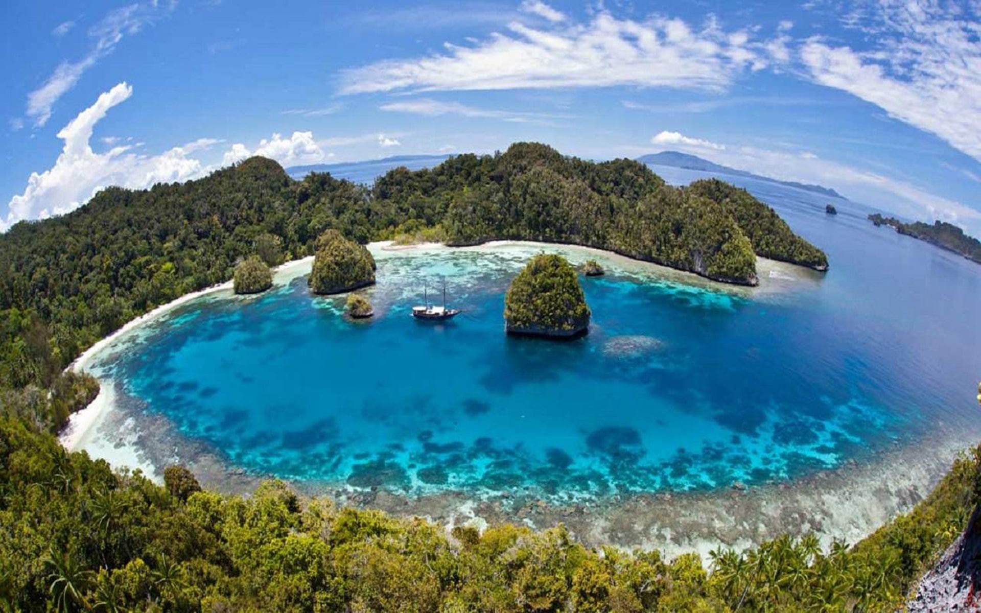 1080P, hd, ampat, tropics, raja, indonesia, islands, desktop, HD Wallpaper