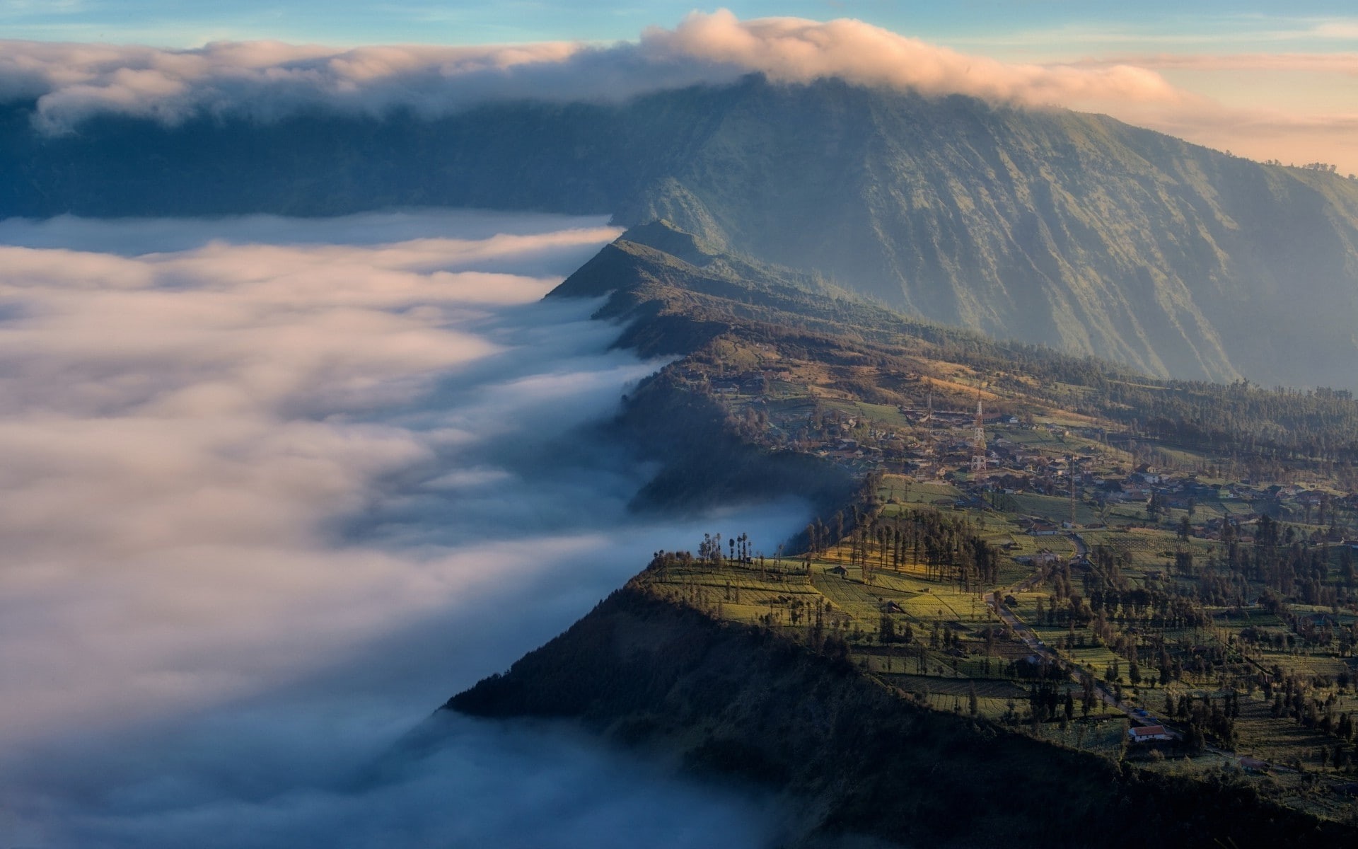 cloud - sky, beauty in nature, architecture, mountain peak, outdoors, mountain, environment, tranquility, landscape, scenics - nature, 1080P, water, idyllic, HD Wallpaper