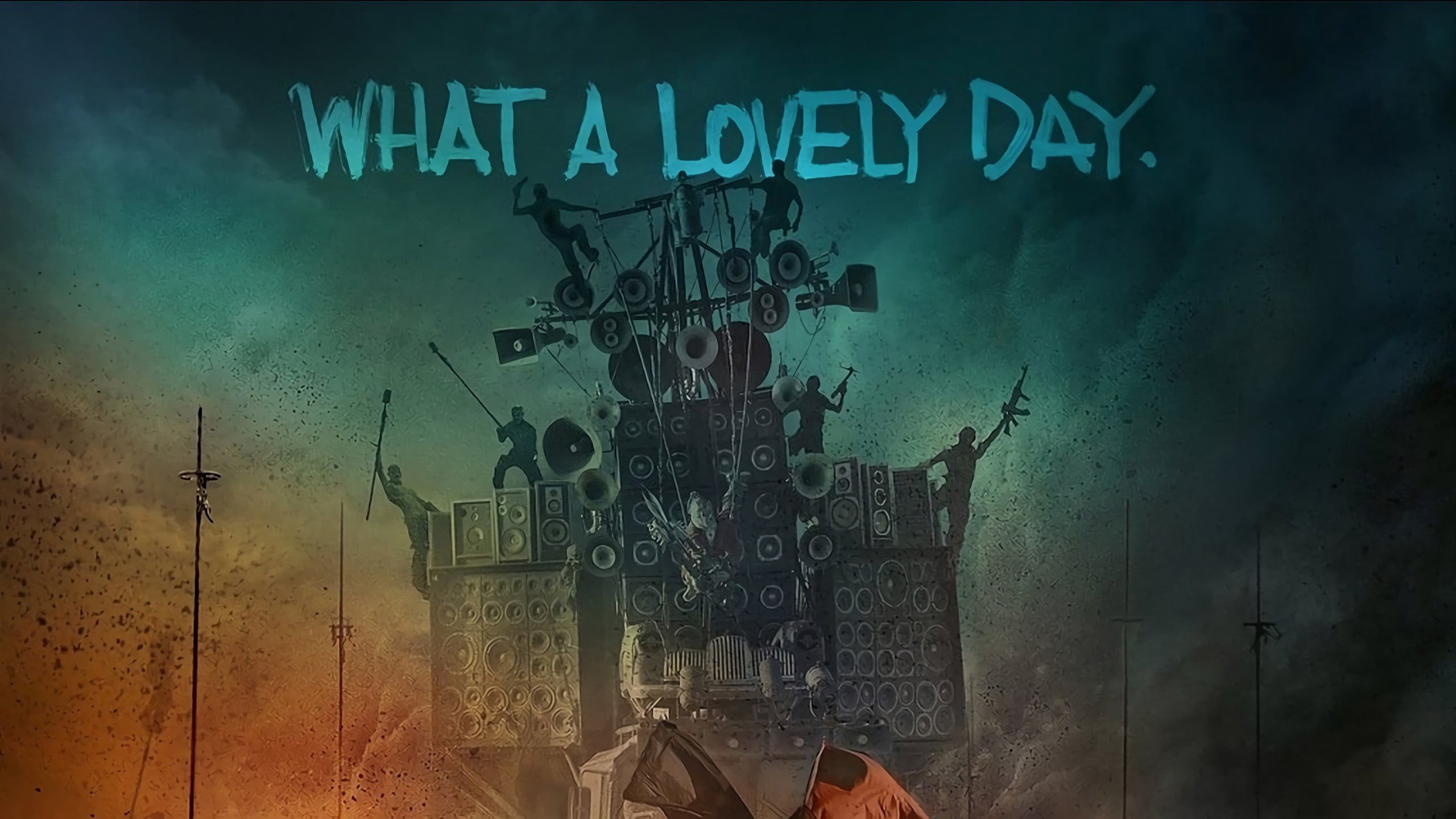 digital, quote, 2K, standing, sign, composite image, body part, speakers, nature, city, western script, indoors, Mad Max, digital composite, HD Wallpaper