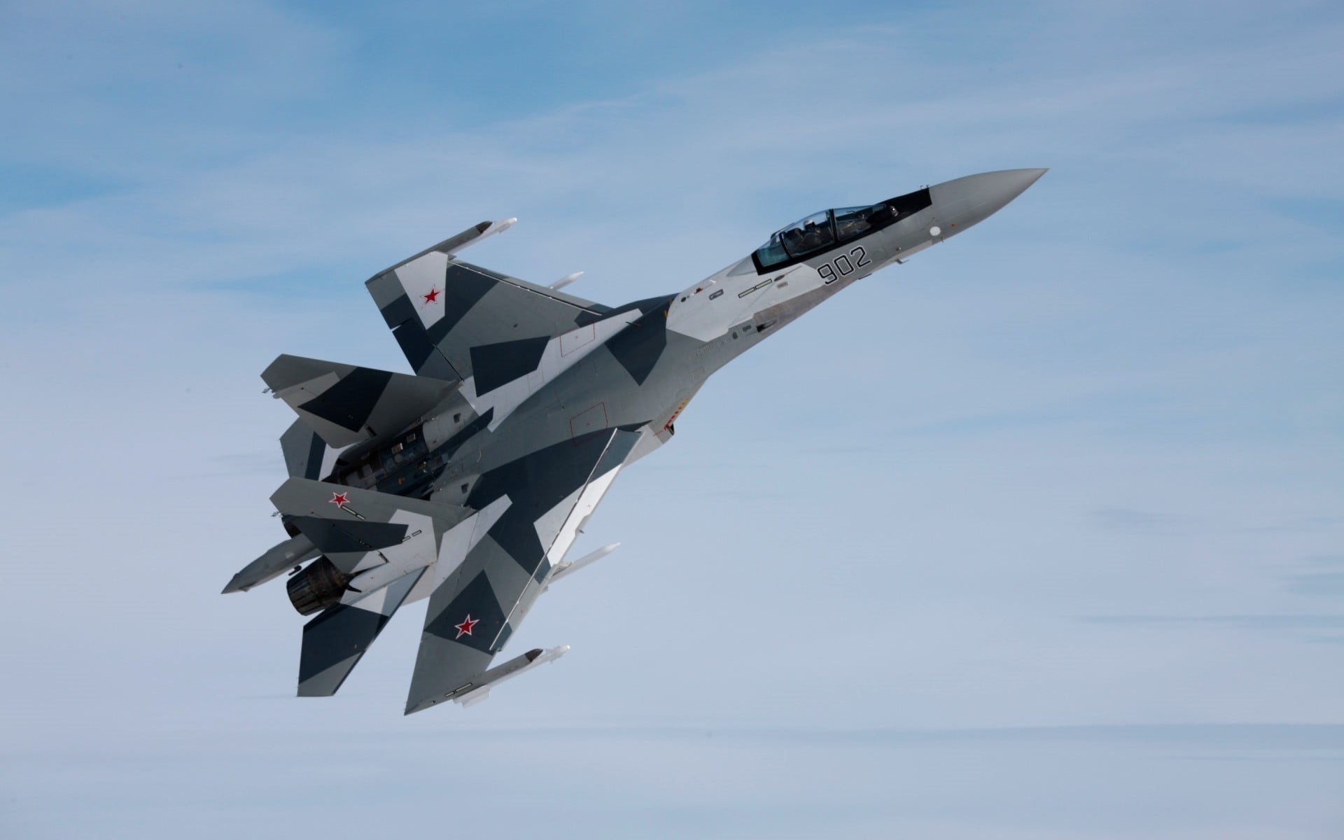 plane, motion, fighter, day, gray, jet, Sukhoi Su-35, white, air force, military, military airplane, army, mode of transportation, transportation, 1080P, HD Wallpaper