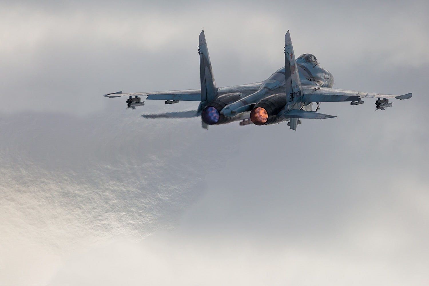 Russian Air Force, jet fighter, military aircraft, 720P, military, Sukhoi Su-27, HD Wallpaper