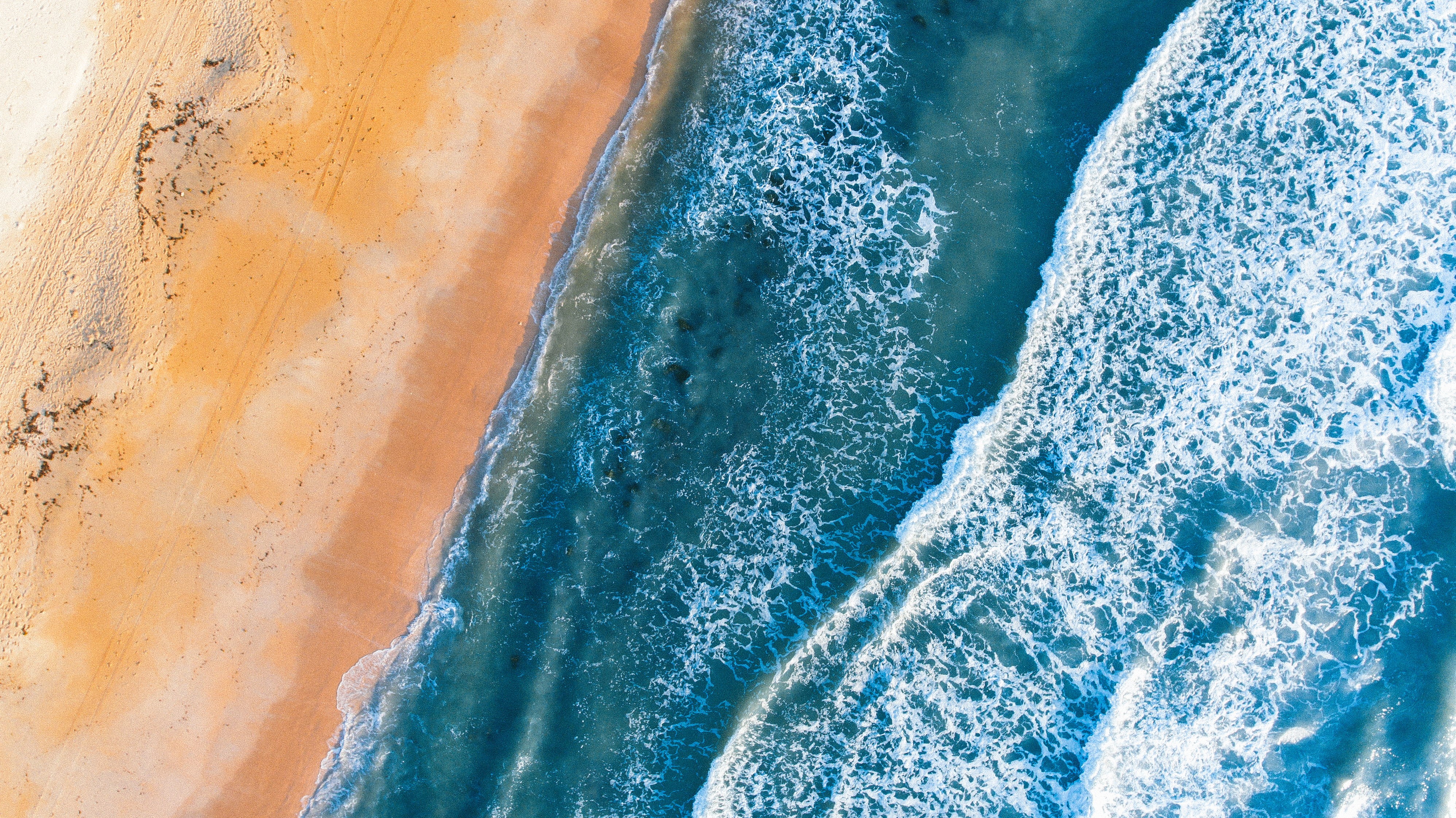 land, beside, blue, summer, shore, graphic, motion, water, seaside, pattern, sand, outdoors, wave, drone photography, instagram, sea, nature, beach, drone, HD Wallpaper