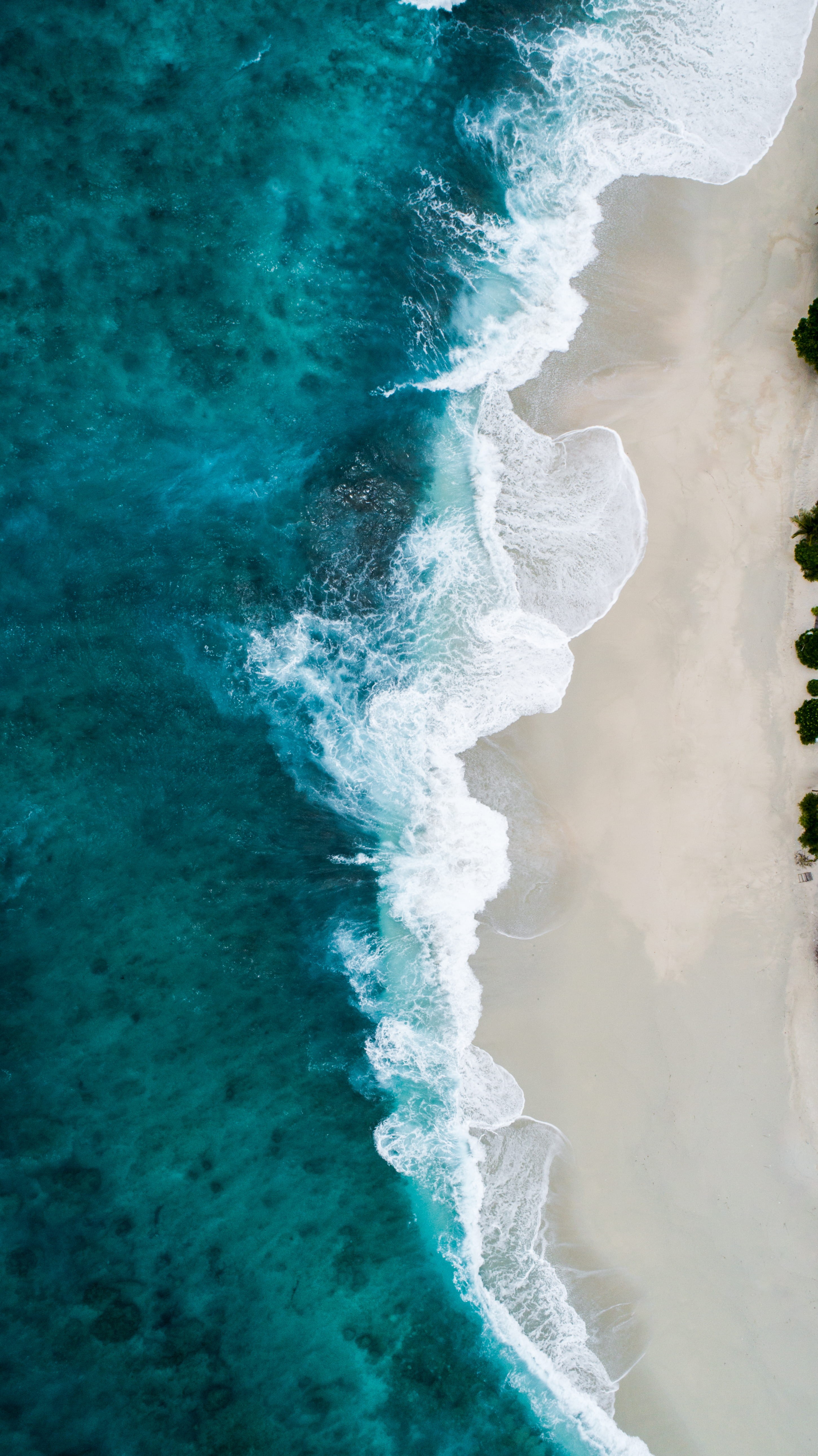 body, coast, wafe, motion, daytime, shoreline, high angle view, aquatic sport, power in nature, photo, nature, sea, land, breaking, ocean, aerial, seashore, Phone HD Wallpaper