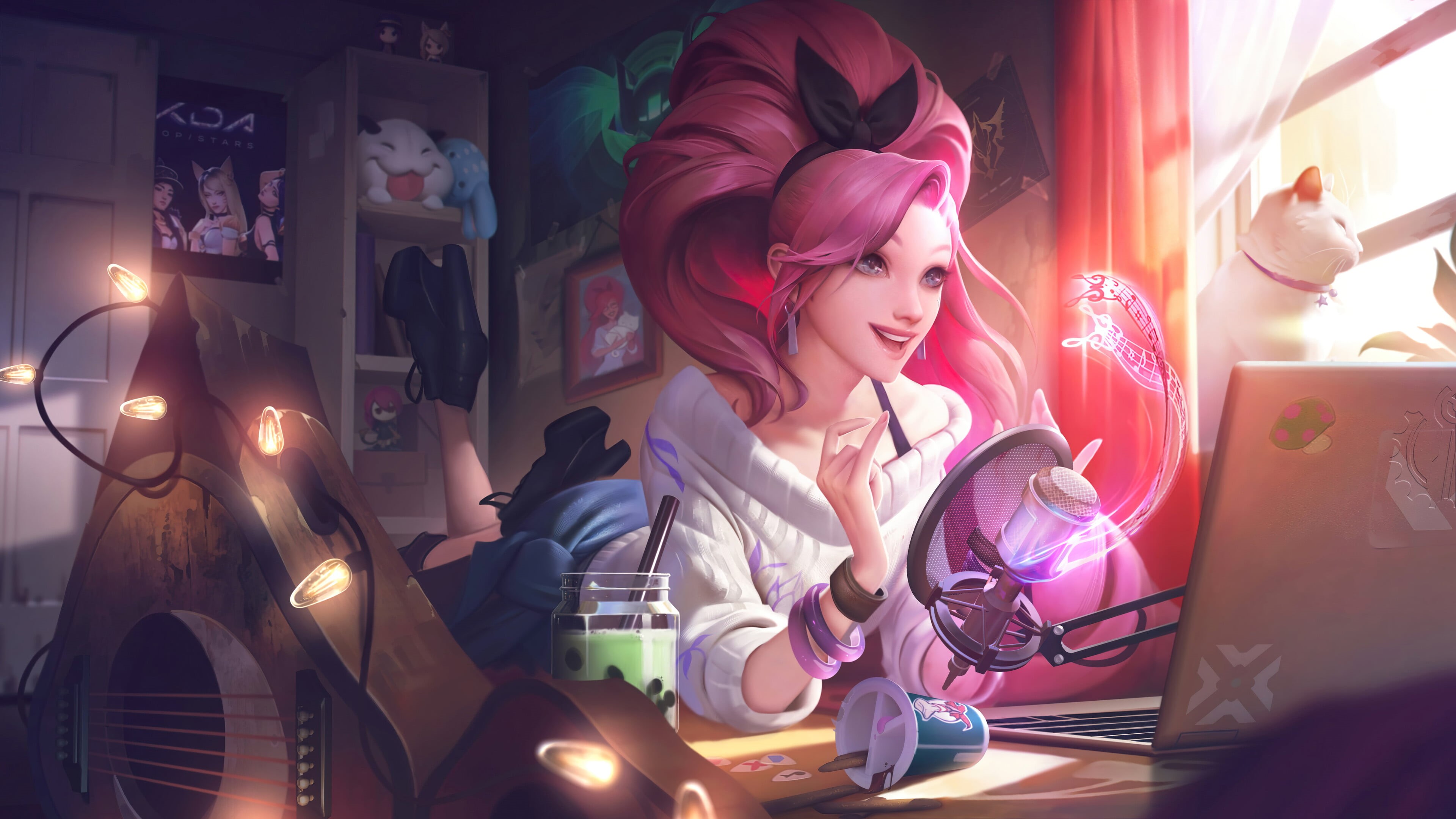 League of Legends, K/DA, 4K, kda, Riot Games, music, Seraphine (League of Legends), Seraphine, HD Wallpaper