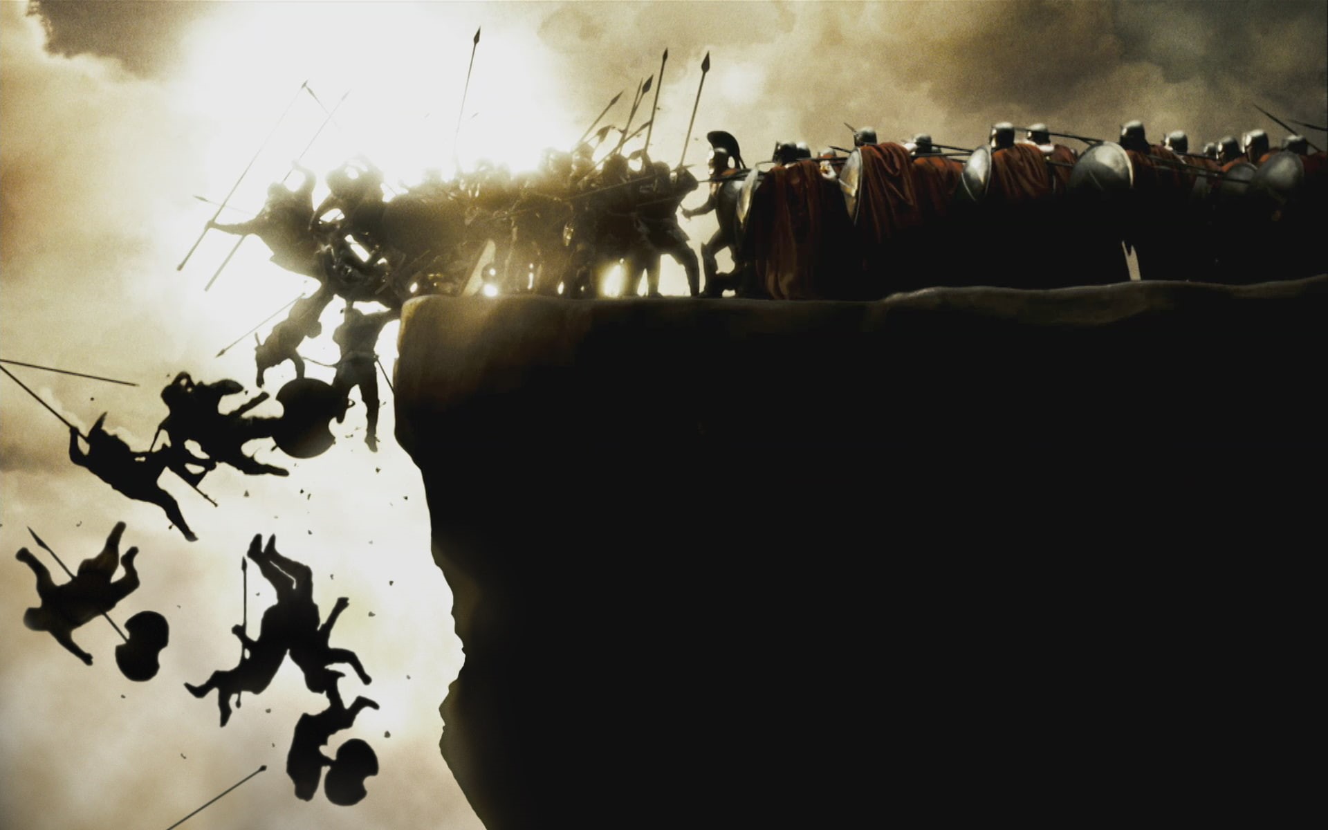 300, cliff, movies, hd, fall, 1080P, HD Wallpaper