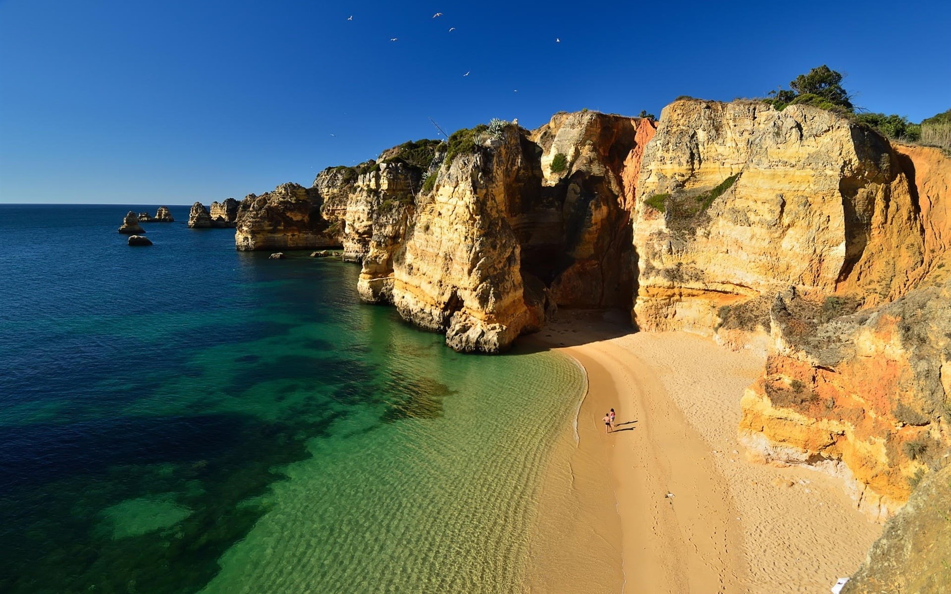 Rocks, Coast, Mountains, Cliff, Beach, Ocean, 1080P, HD Wallpaper