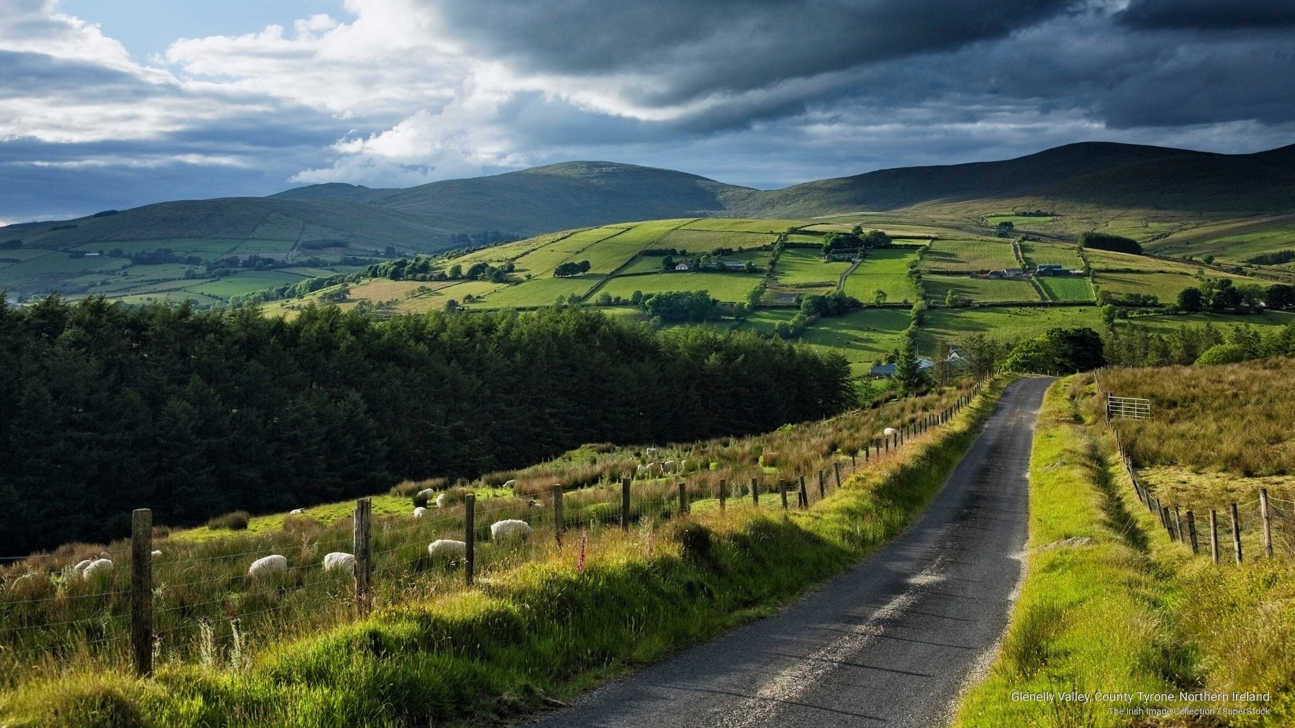 Europe, valley, ireland, northern, glenelly, 2K, county, tyrone, HD Wallpaper