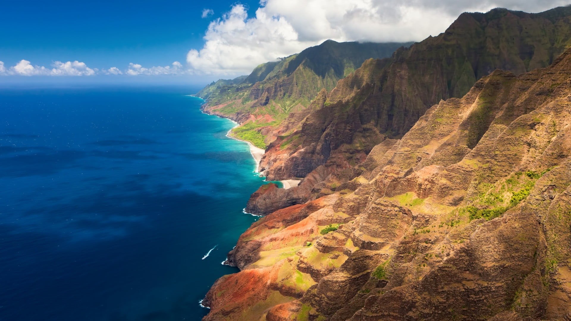 landscape, nature, cloud - sky, tranquil scene, mountain range, no people, coast, sea, non-urban scene, beauty in nature, sky, volcanic crater, scenics - nature, HD Wallpaper