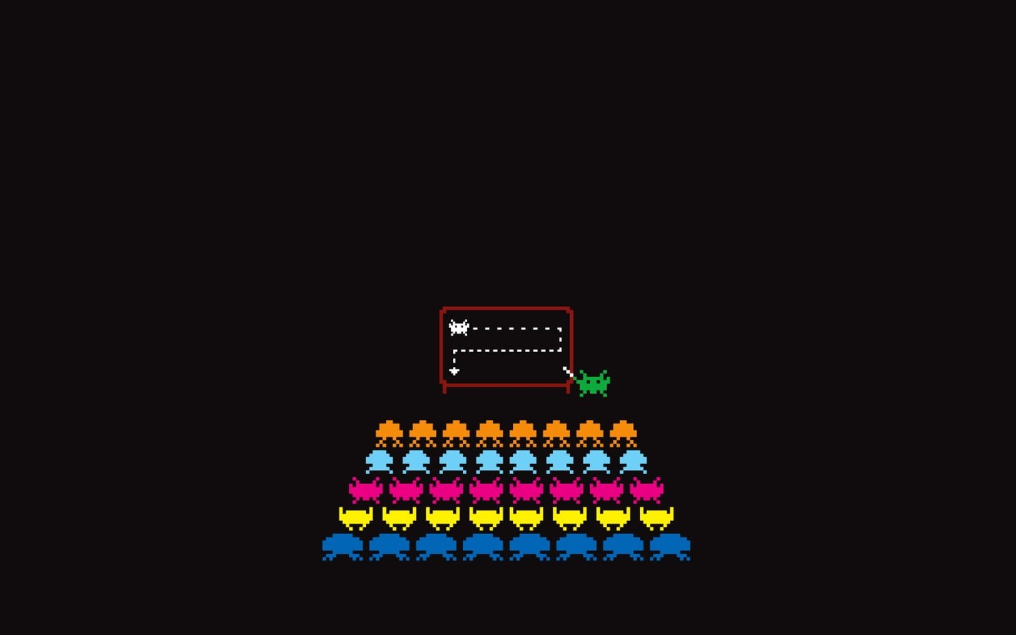 close-up, multi colored, Atari, black background, minimalism, studio shot, pixel art, retro games, game, simple background, video games, computer, illuminated, HD Wallpaper