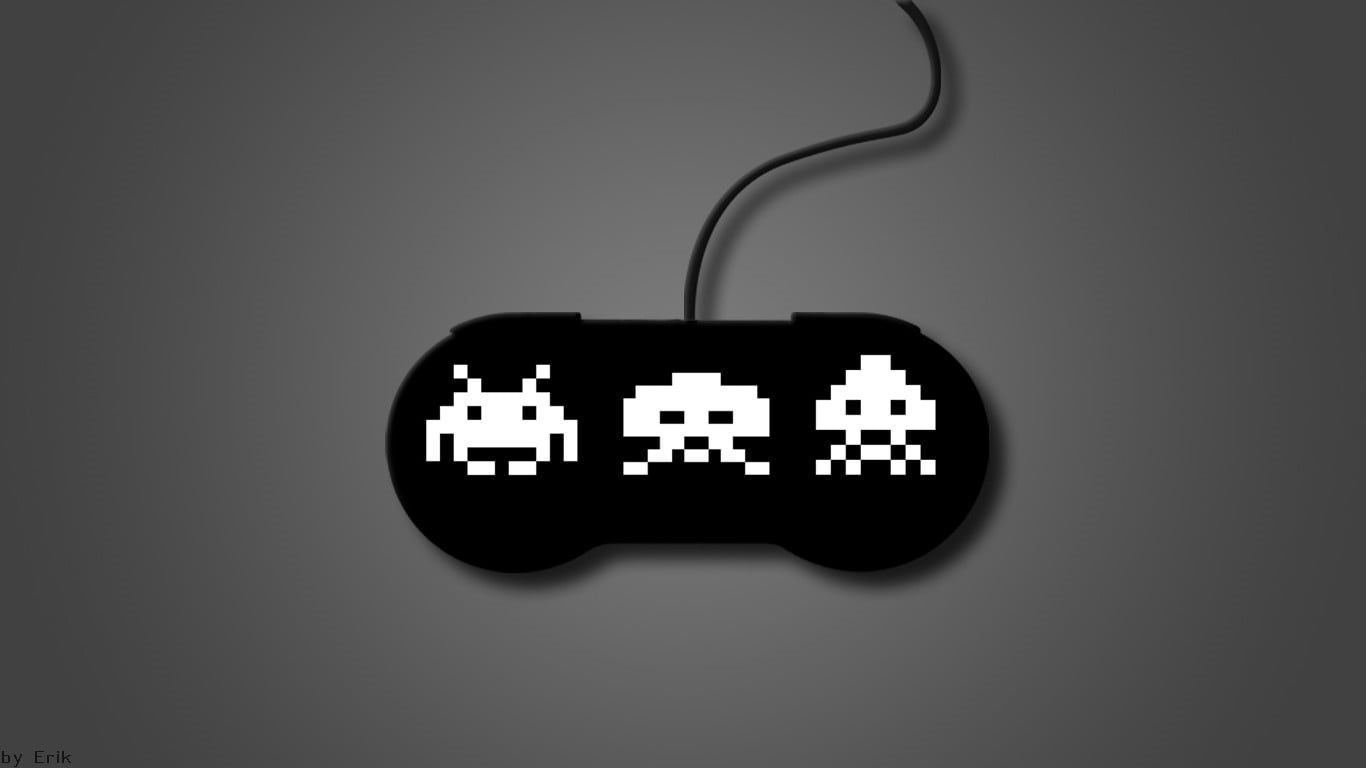 copy space, studio shot, controllers, controller, Death Star, electricity, black, time, technology, clock, 720P, Space Invaders, electrical equipment, HD Wallpaper