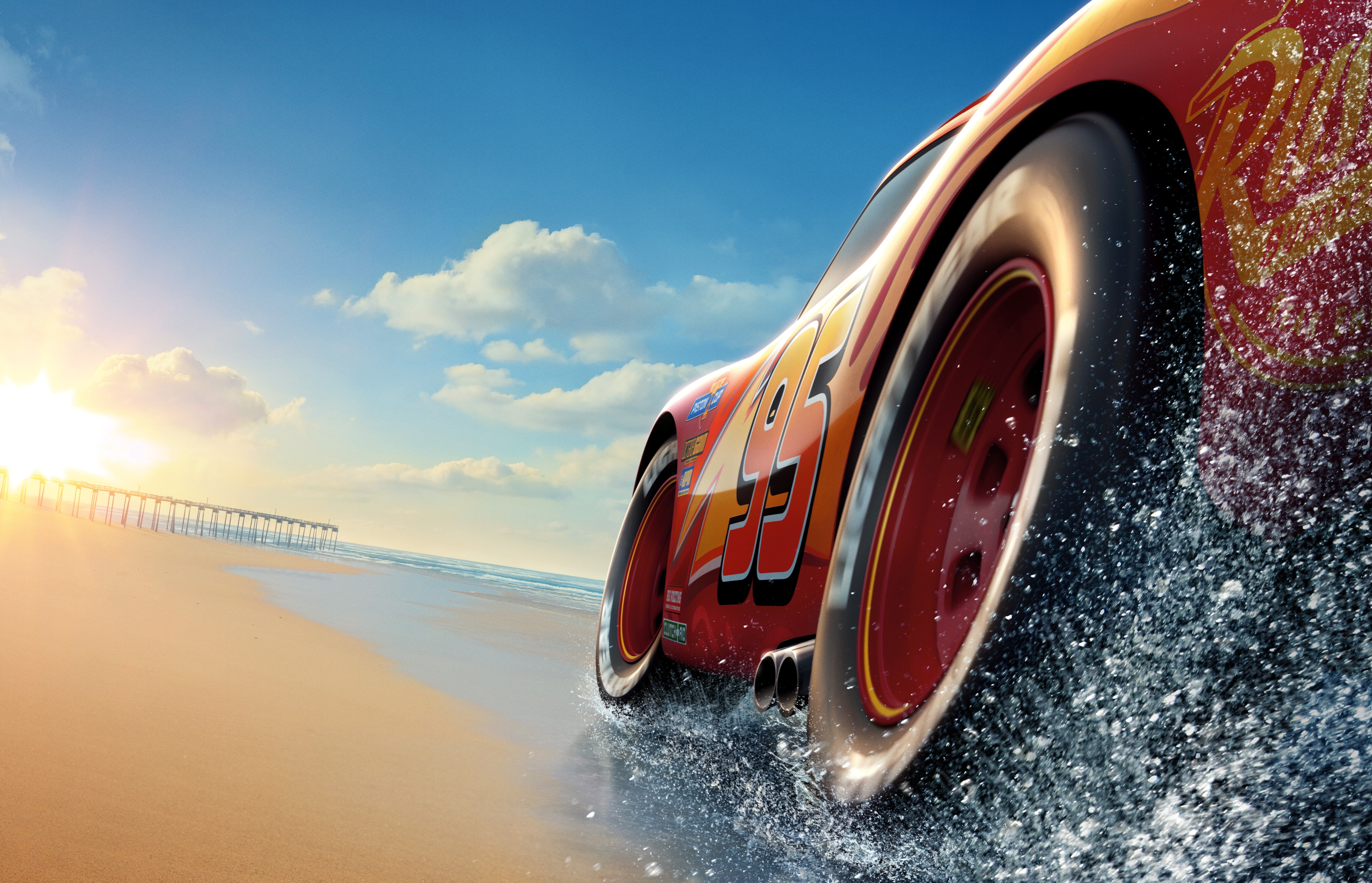Cars 3, 5k, 8k, 8K, 4k, Lightning McQueen, poster, HD Wallpaper