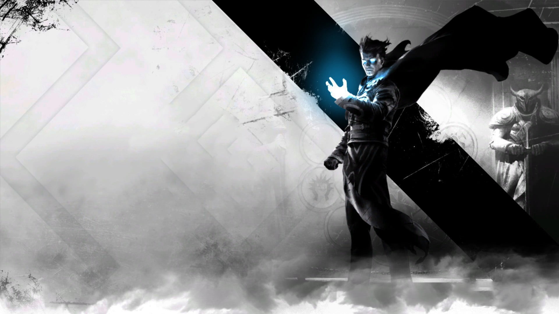 indoors, Magic: The Gathering, human representation, stage, people, holding, 1080P, arts culture and entertainment, night, fire, costume, Jace Beleren, HD Wallpaper