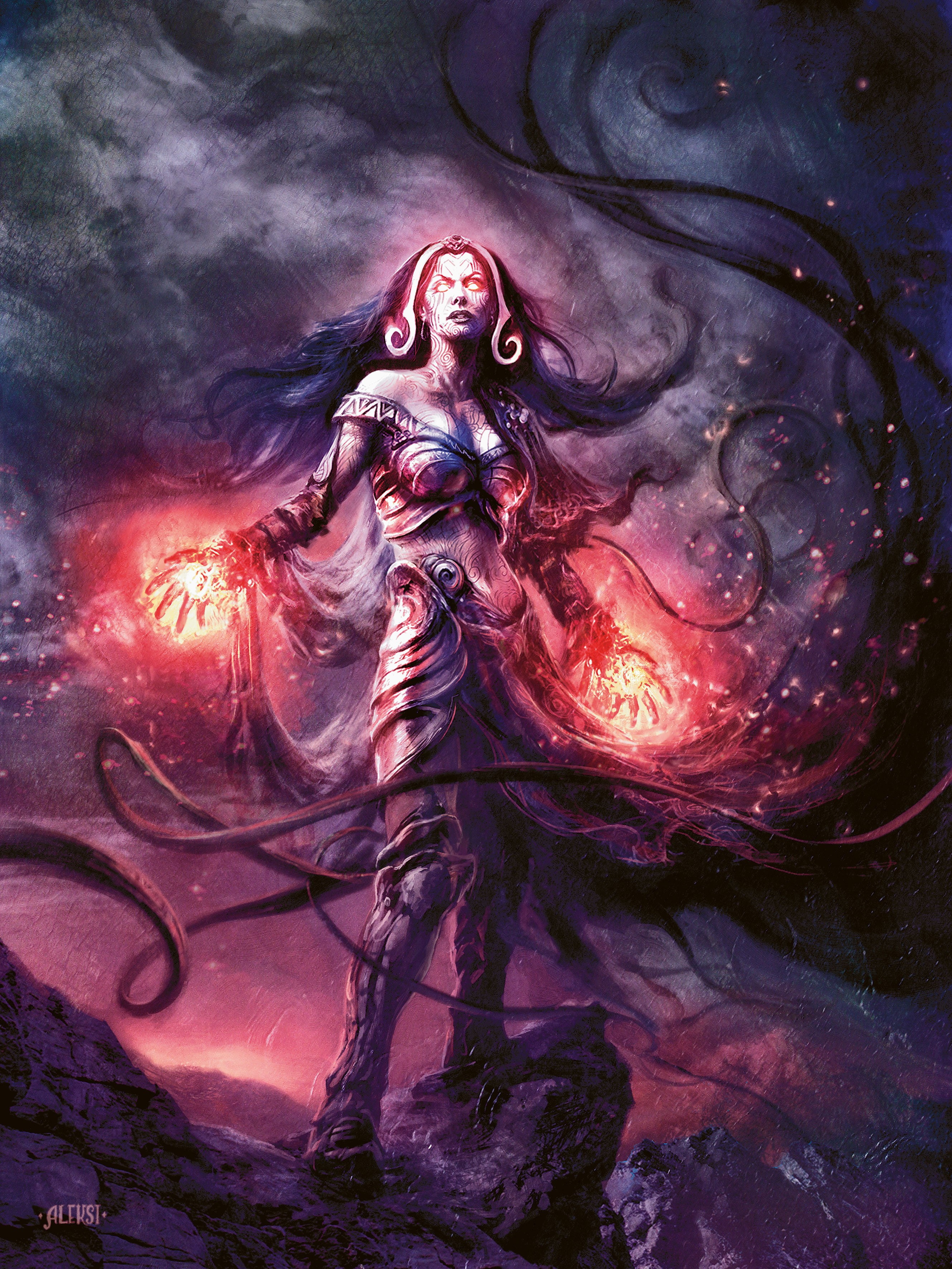 2K, Gamer, Liliana Vess, Magic: The Gathering, Phone HD Wallpaper