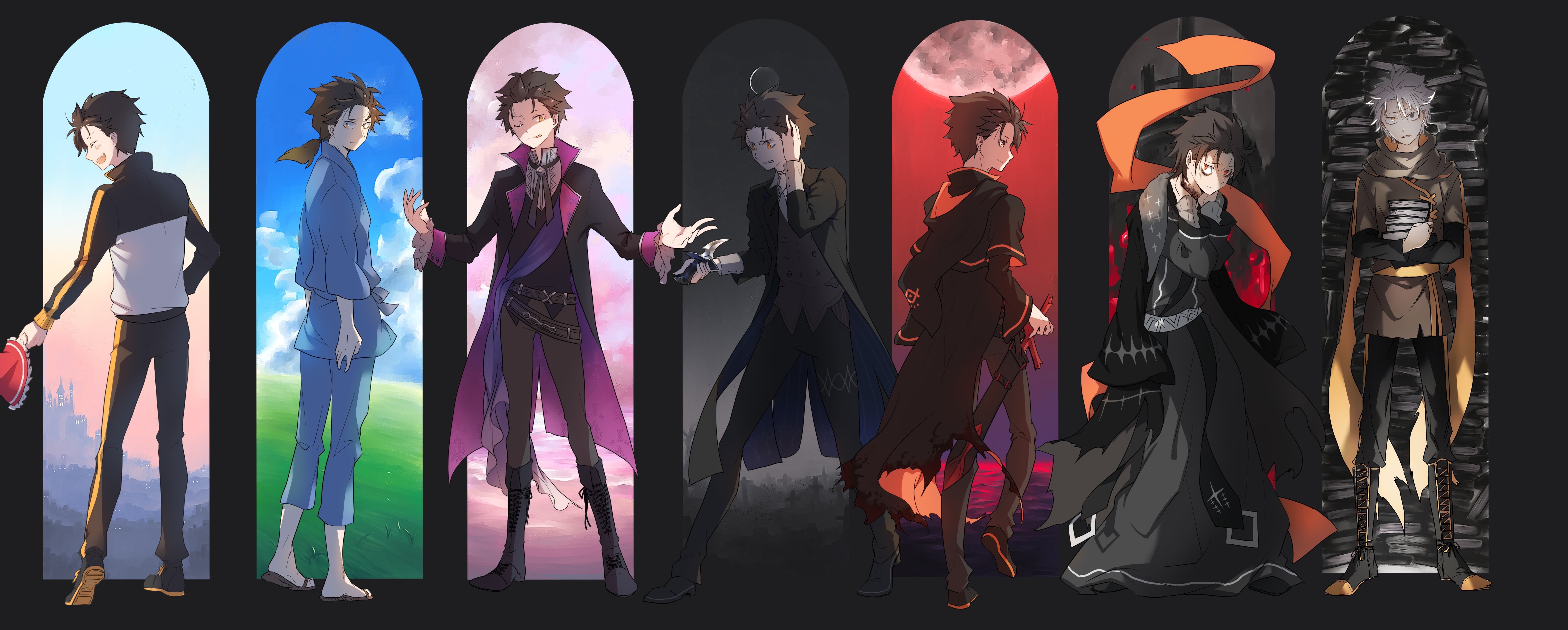 Subaru Natsuki, Anime, 5K, Re:ZERO -Starting Life in Another World-, HD Wallpaper