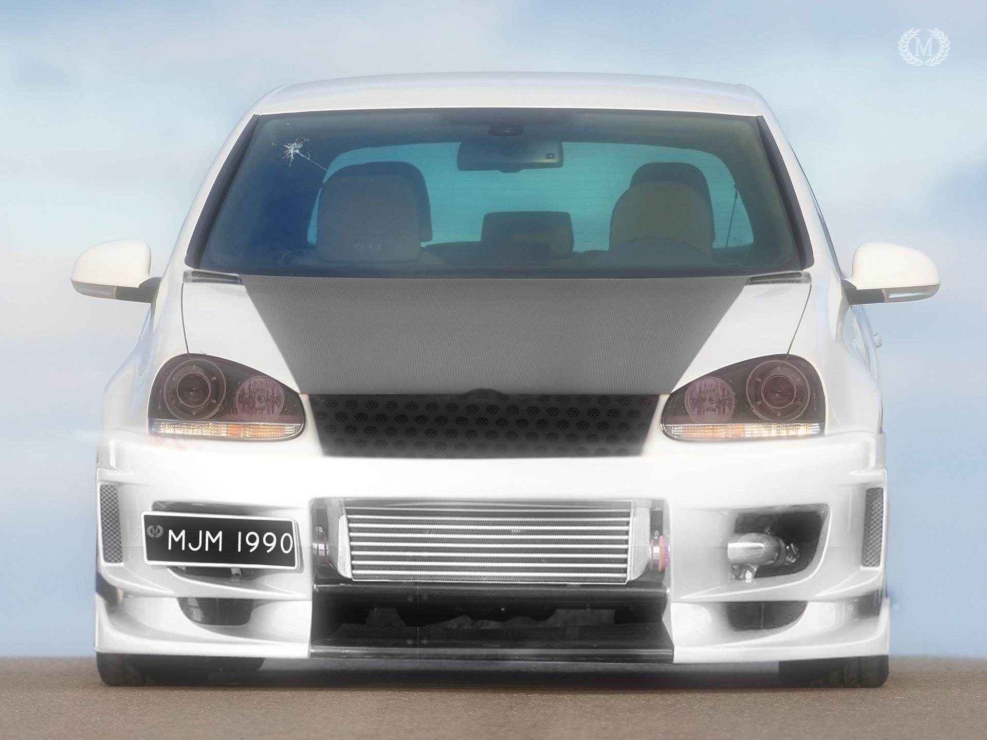 polo, black, white, 1080P, volkswagen, golf, gti, cars, whit, HD Wallpaper