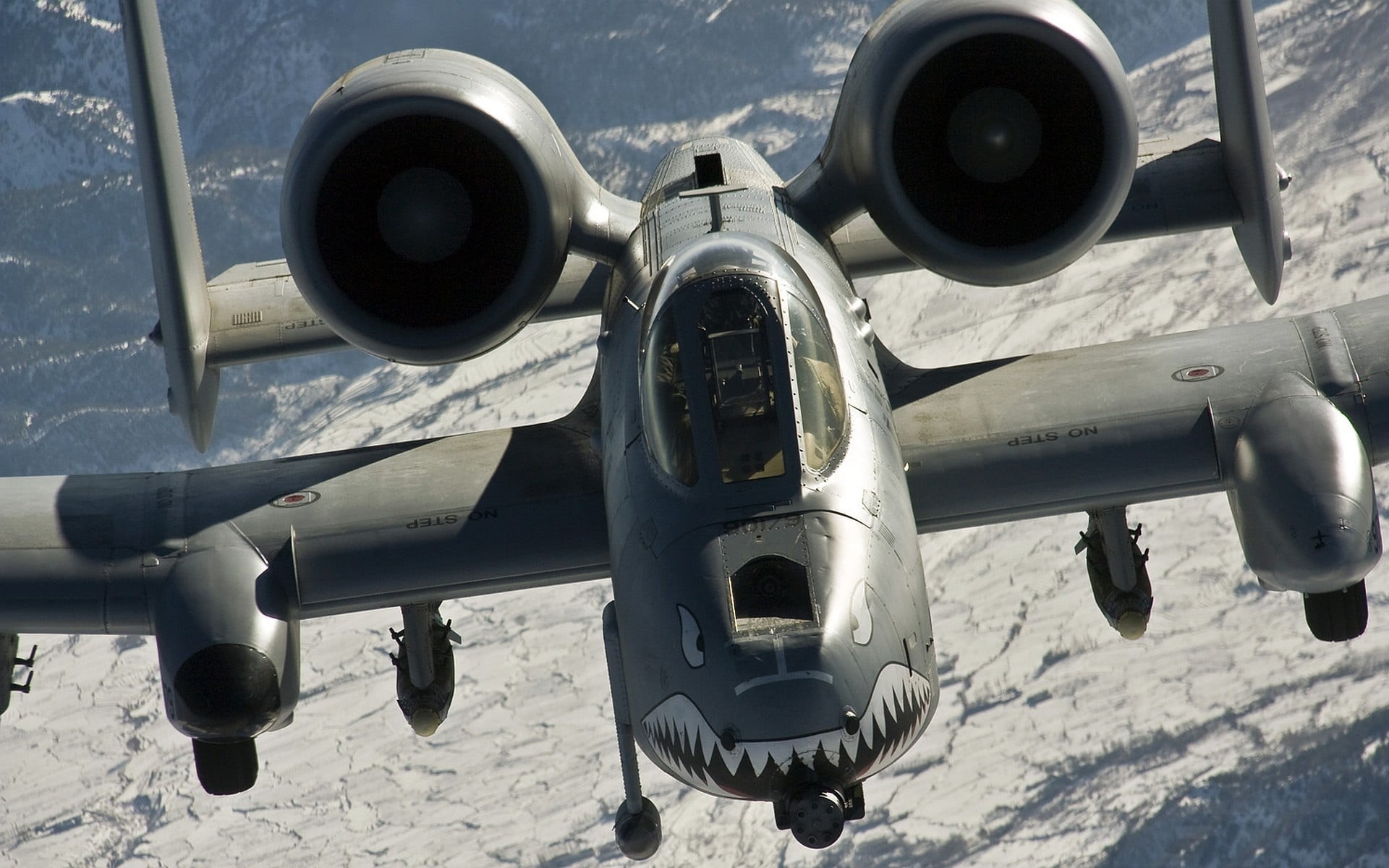 security, aircraft, air vehicle, sunlight, Fairchild A-10 Thunderbolt II, flying, airplane, high angle view, no people, black, mode of transportation, outdoors, HD Wallpaper