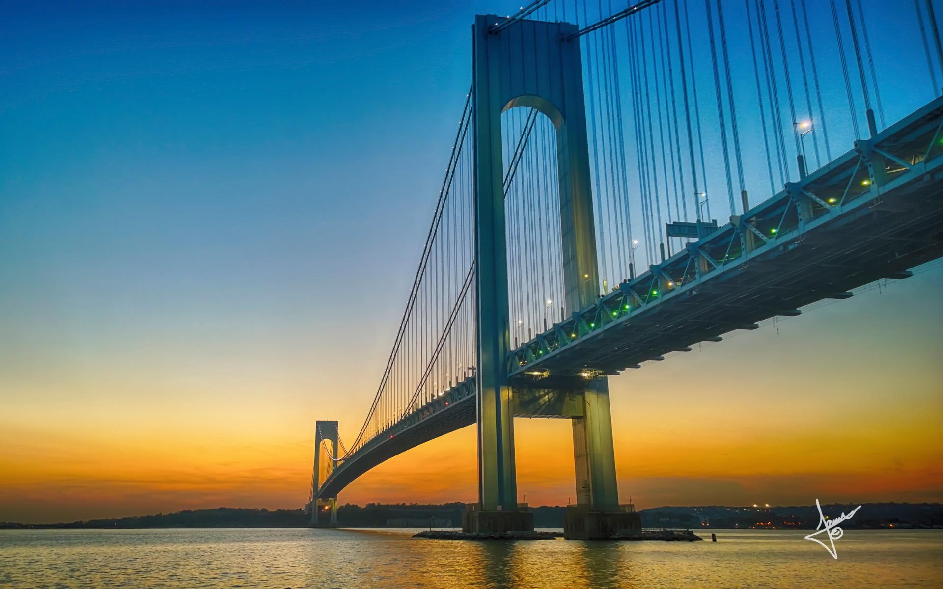 verrazano, 1080P, bridge, narrows, HD Wallpaper