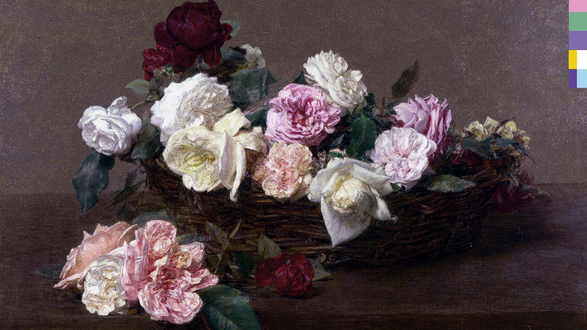 Cover Art, 1080P, flowers, Traditional Artwork, still life (artwork), Album Covers, music, HD Wallpaper