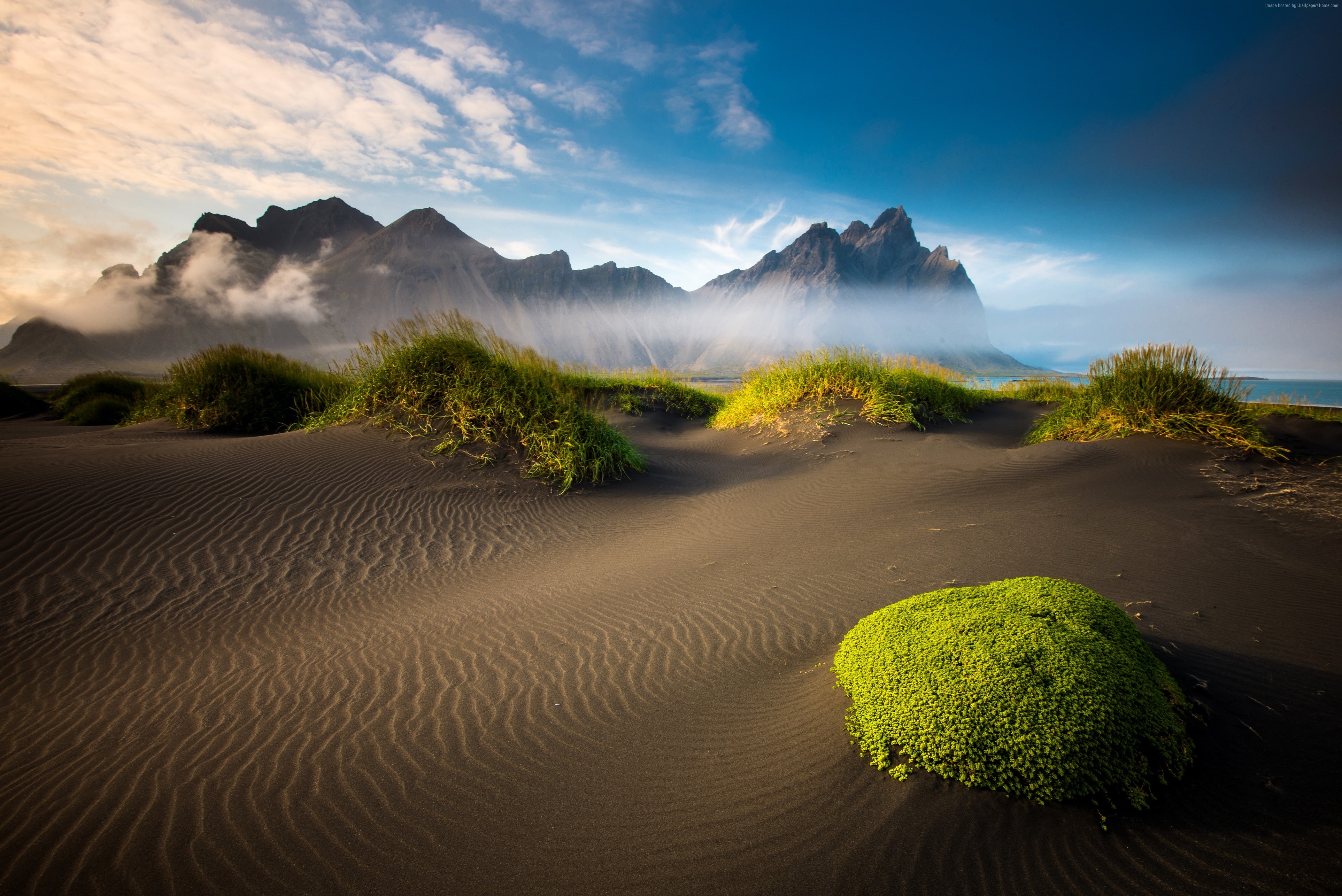 mountain, 5k, 4K, sand, 4k, Reykjavik, Iceland, HD Wallpaper