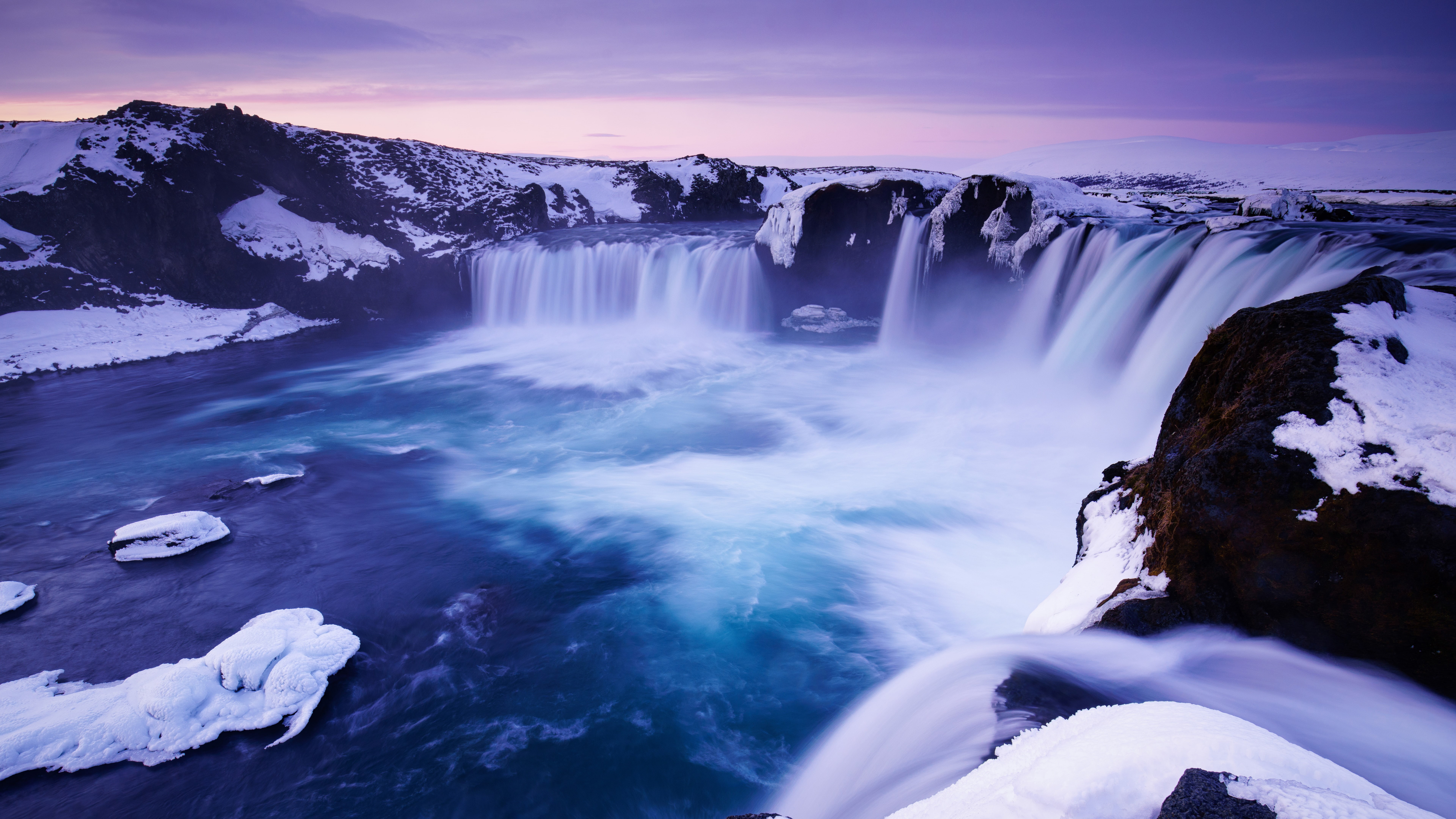 Godafoss, 8K, k, Waterfall, Iceland, HD Wallpaper
