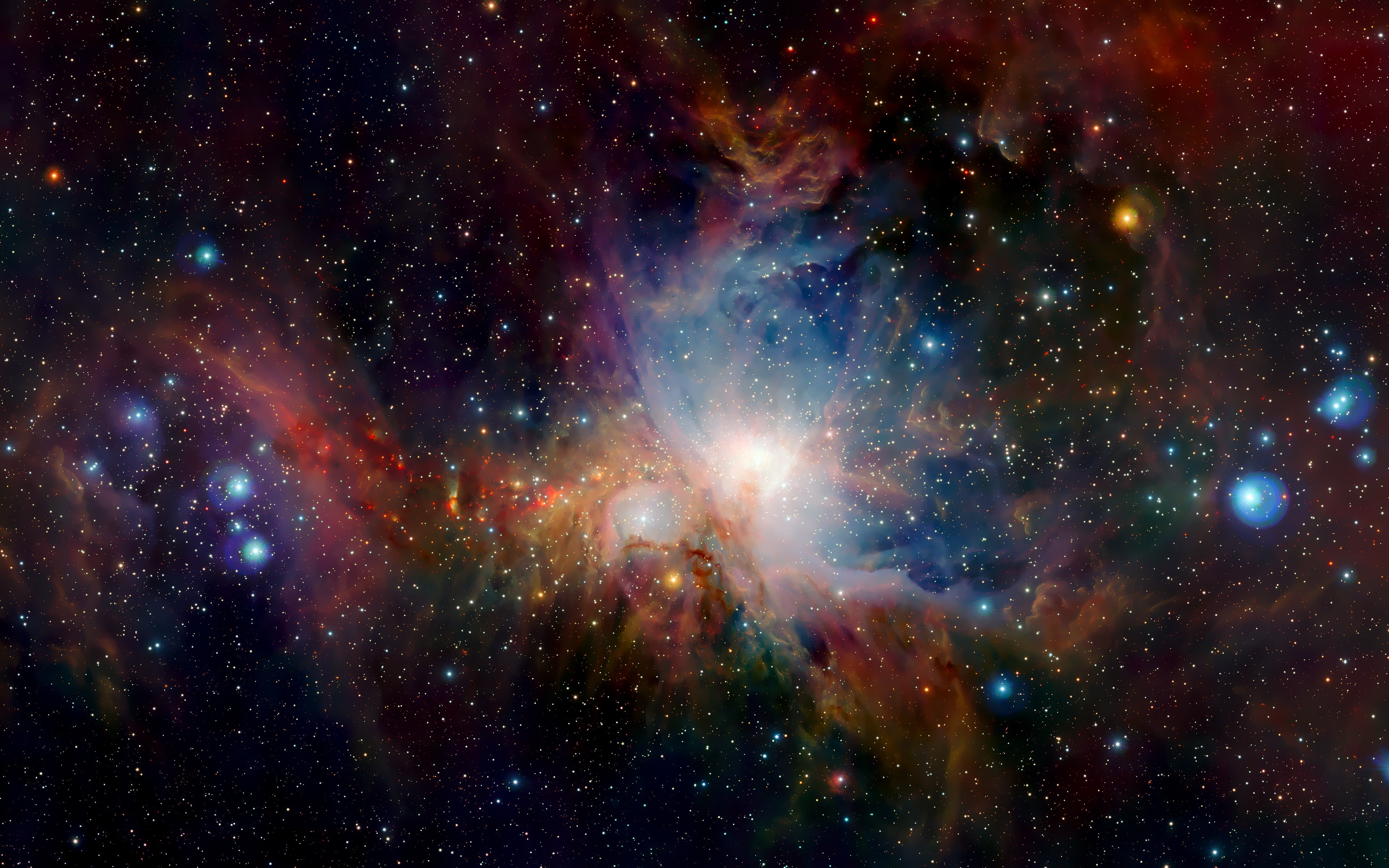 k, Orion, Nebula, Infrared, 4K, HD Wallpaper
