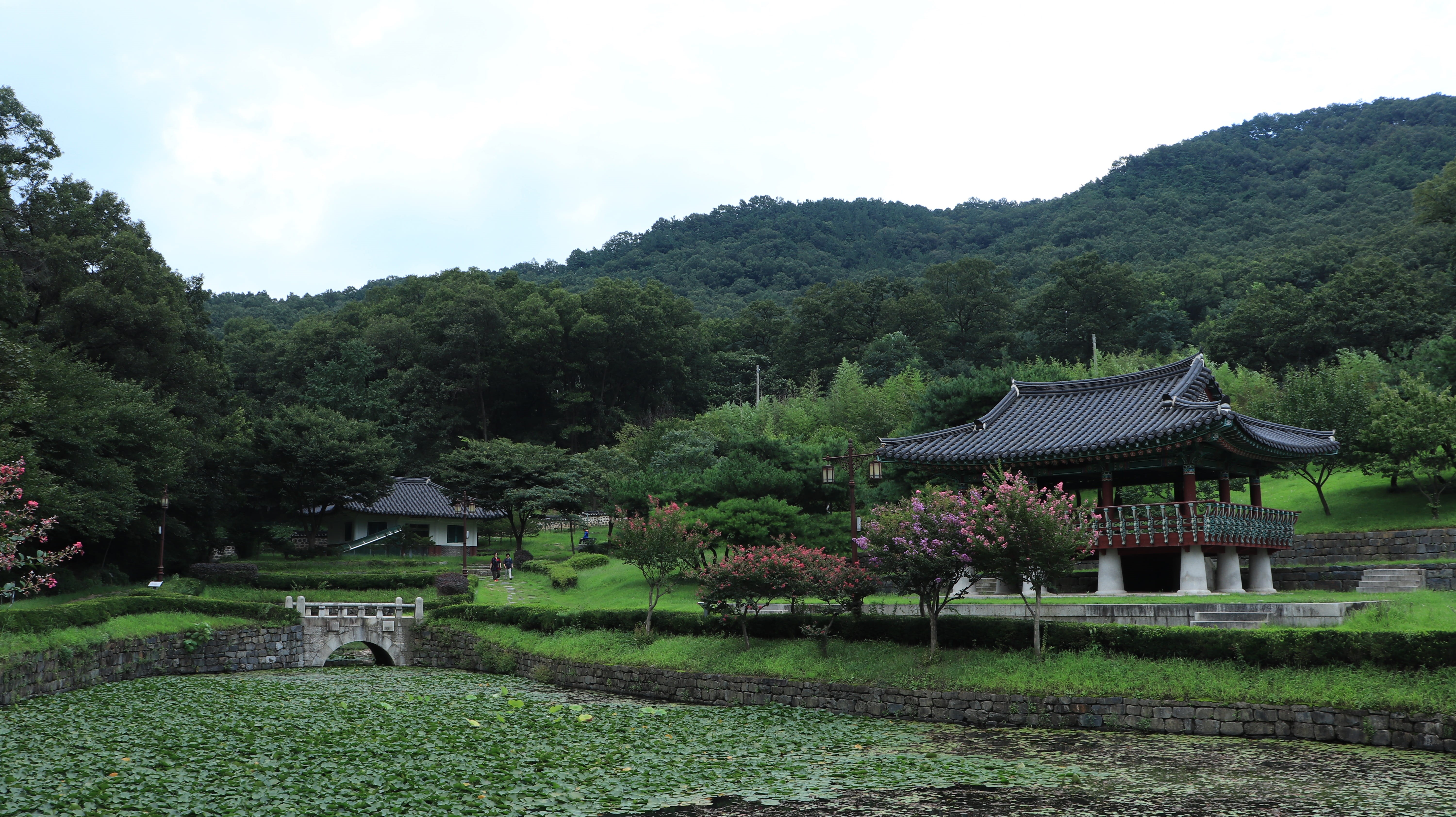 south koreas, season, wood, korea, high, park, sunny, house, day, section, rock, travel, temple, lawn, spring, built structure, rocks, beauty in nature, HD Wallpaper