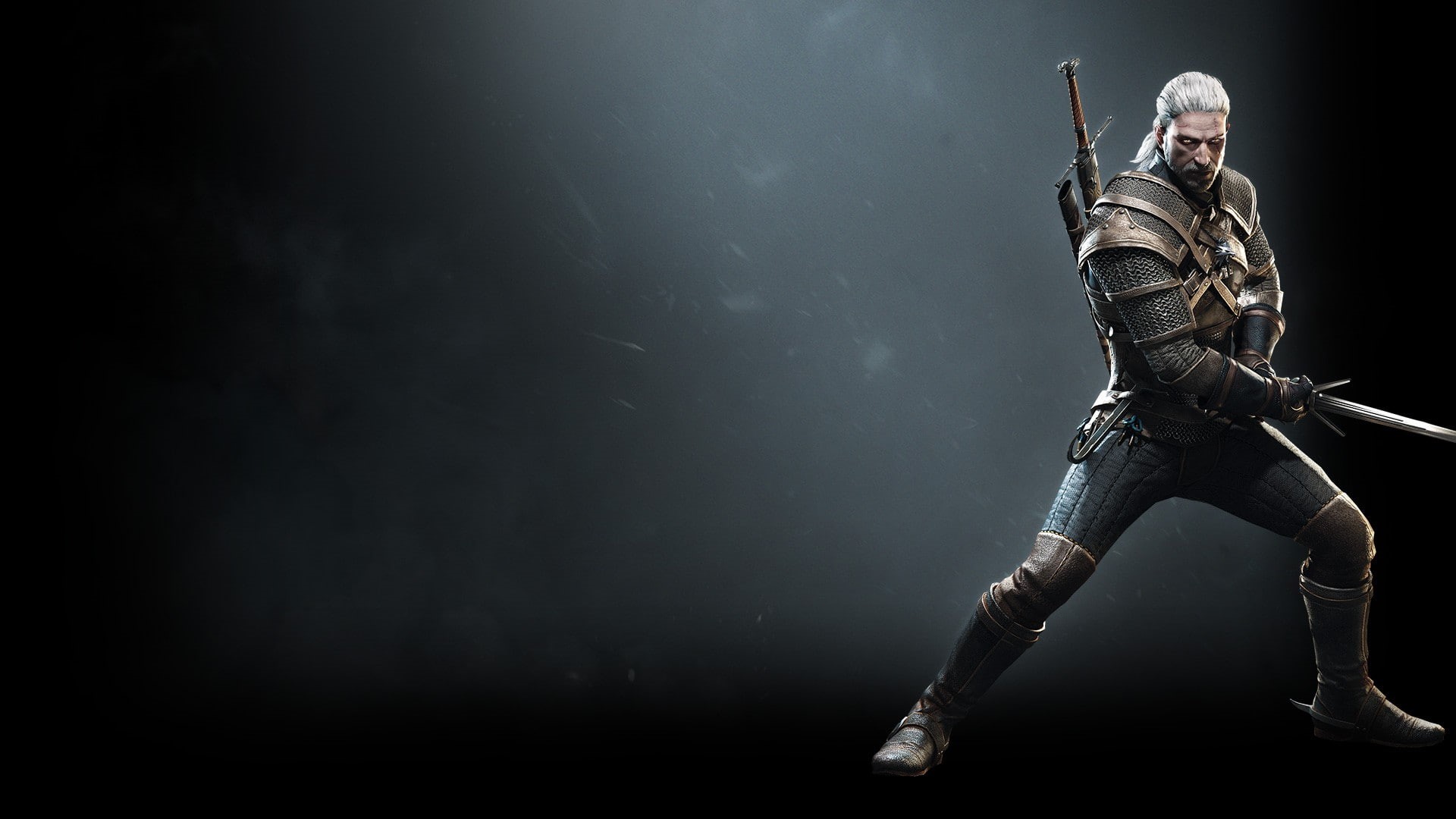 activity, adult, black background, witcher, 1080P, uniform, military, indoors, sport, studio shot, copy space, clothing, people, males, The Witcher 3: Wild Hunt, HD Wallpaper