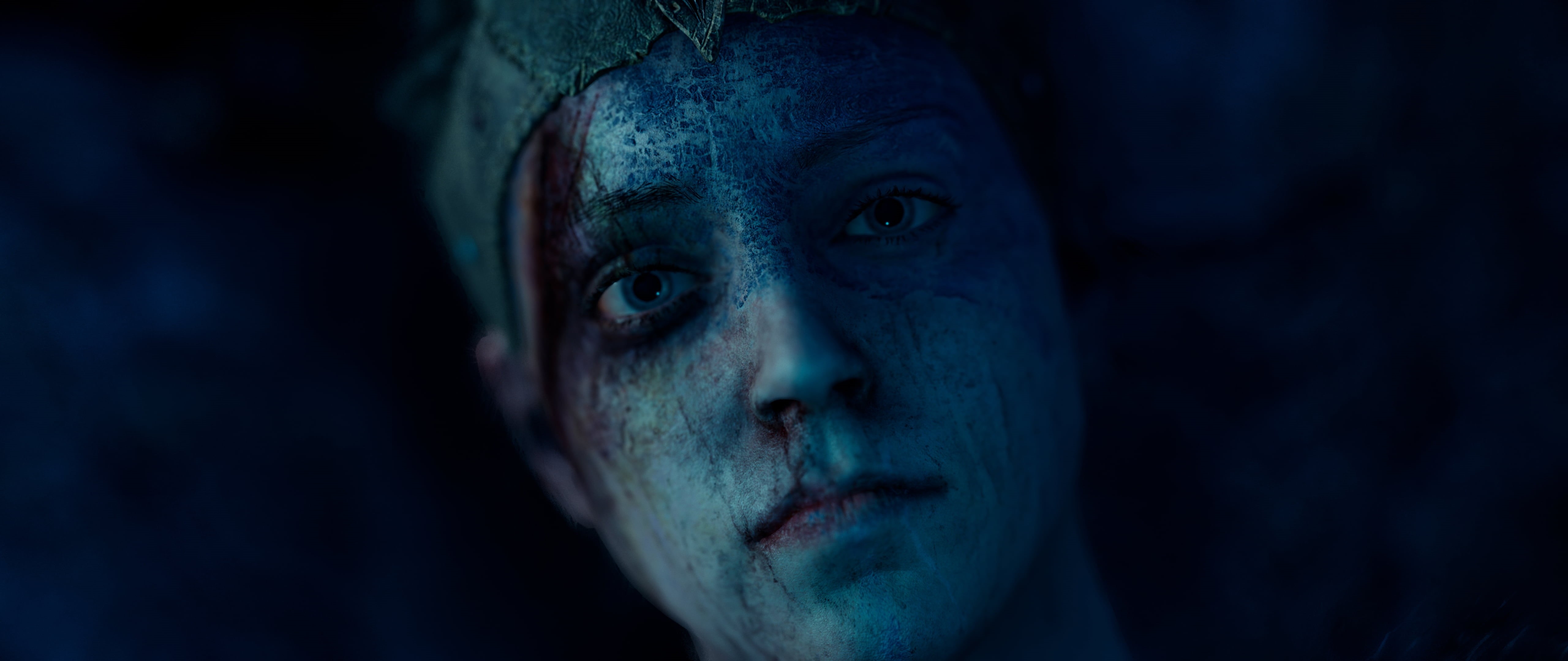 adult, ultrawide, celebration, spooky, portrait, demon - fictional character, depression - sadness, one person, Hellblade: Senuas Sacrifice, photo, aggression, HD Wallpaper