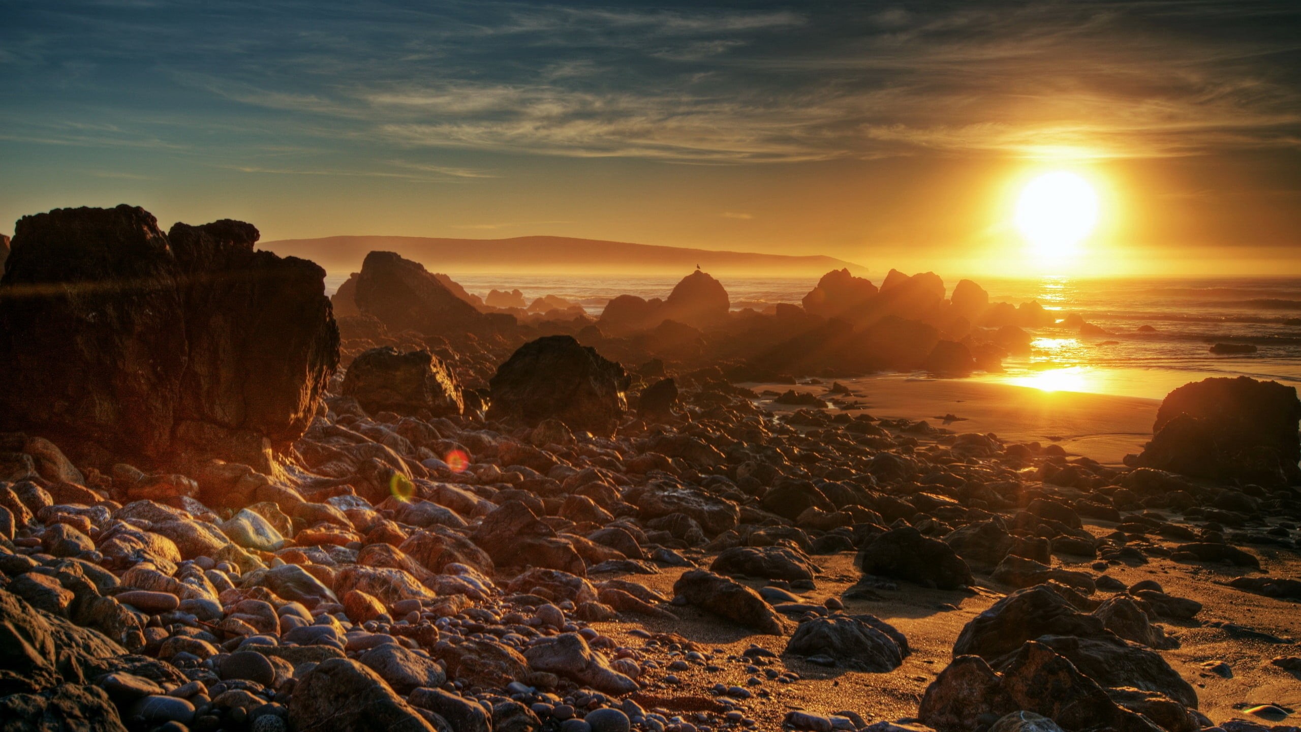 lens flare, body, tranquility, dawn, sand, cloud - Sky, non-urban scene, cliff, tranquil Scene, sunlight, beauty In Nature, mountain, rock - Object, scenics, HD Wallpaper