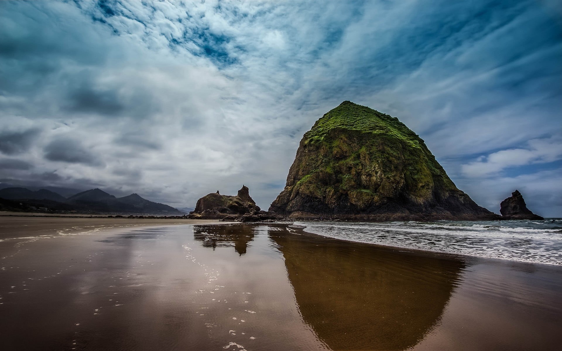 non-urban scene, green Color, scenics - nature, cloudscape, mountain, summer, no People, tourism, blue, idyllic, travel, rock, 1080P, famous Place, day, HD Wallpaper