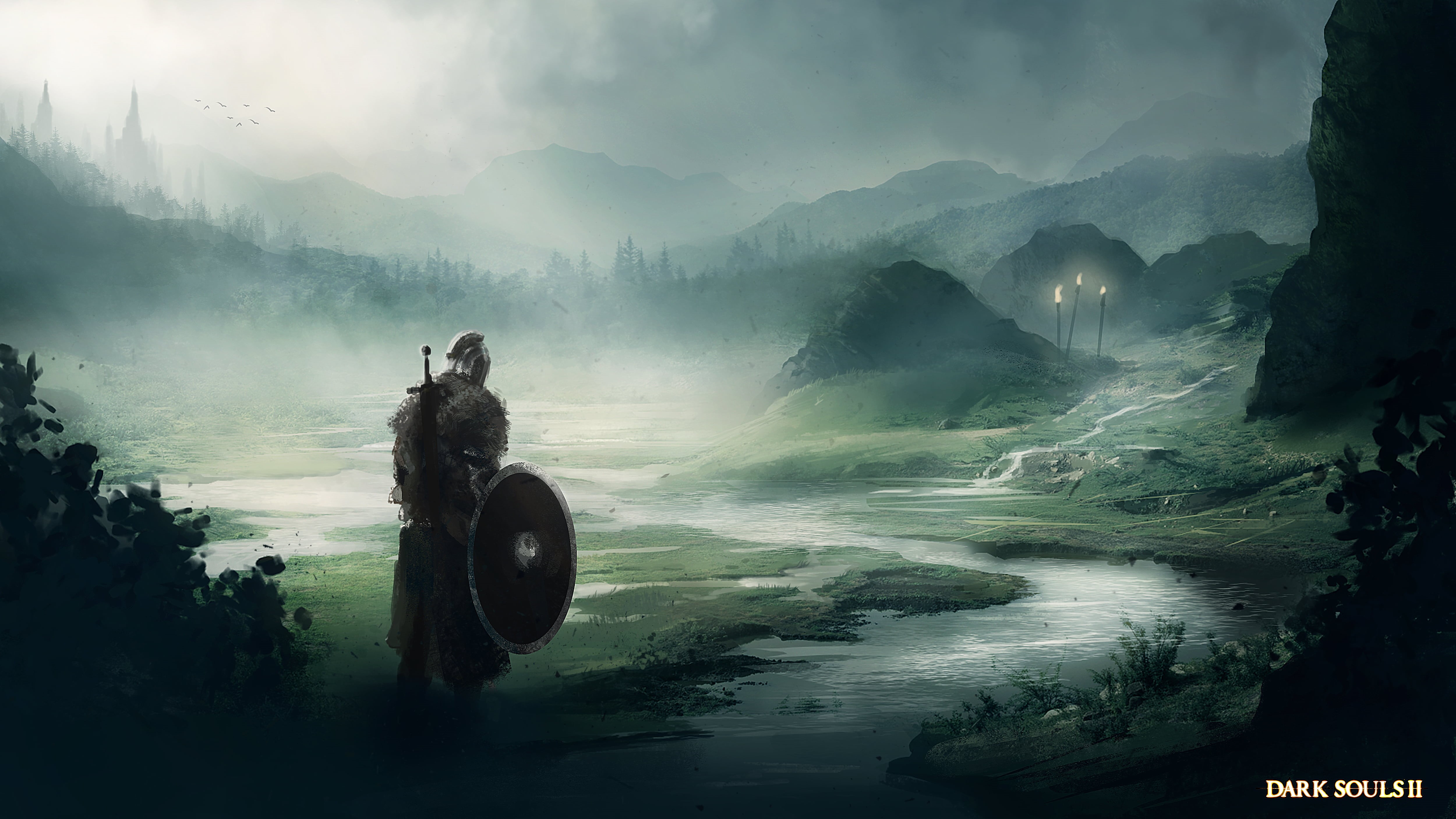 outdoors, cultures, transportation, namco, mist, fog, soul, yangshuo, no people, mountain Range, water, men, hill, non-urban scene, li River, digital, forest, HD Wallpaper