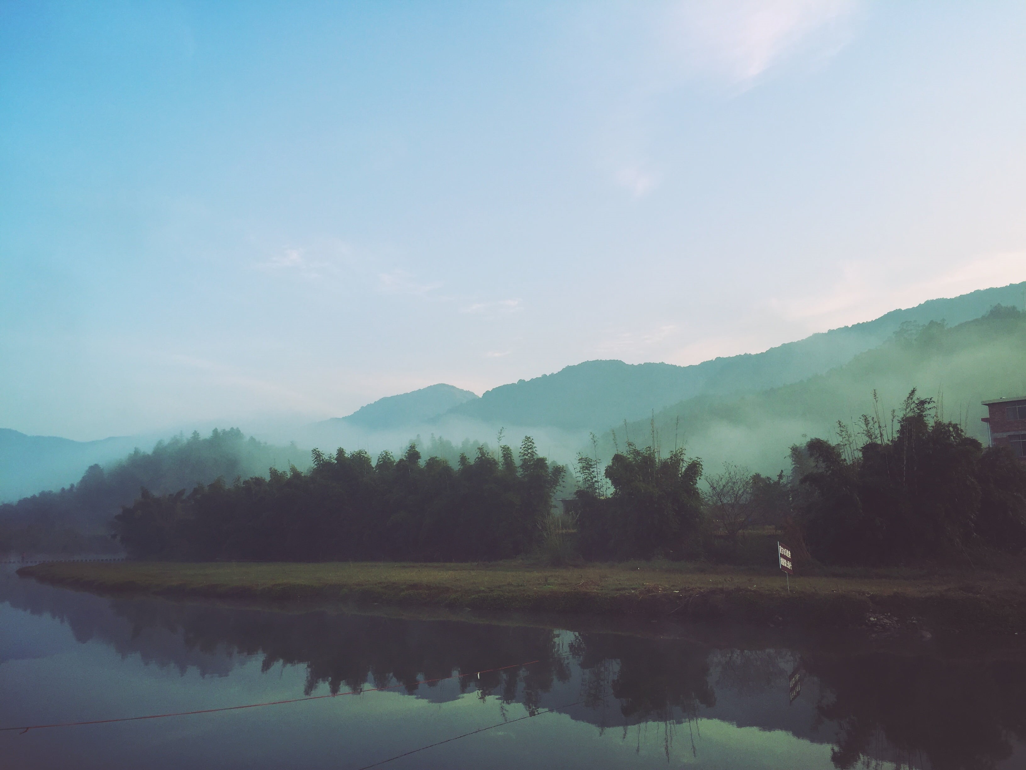 tranquil Scene, mountain Range, travel, lake, valley, 2K, leafed, non-Urban Scene, reflection, sunset, summer, scenics - nature, sunrise - Dawn, river, HD Wallpaper