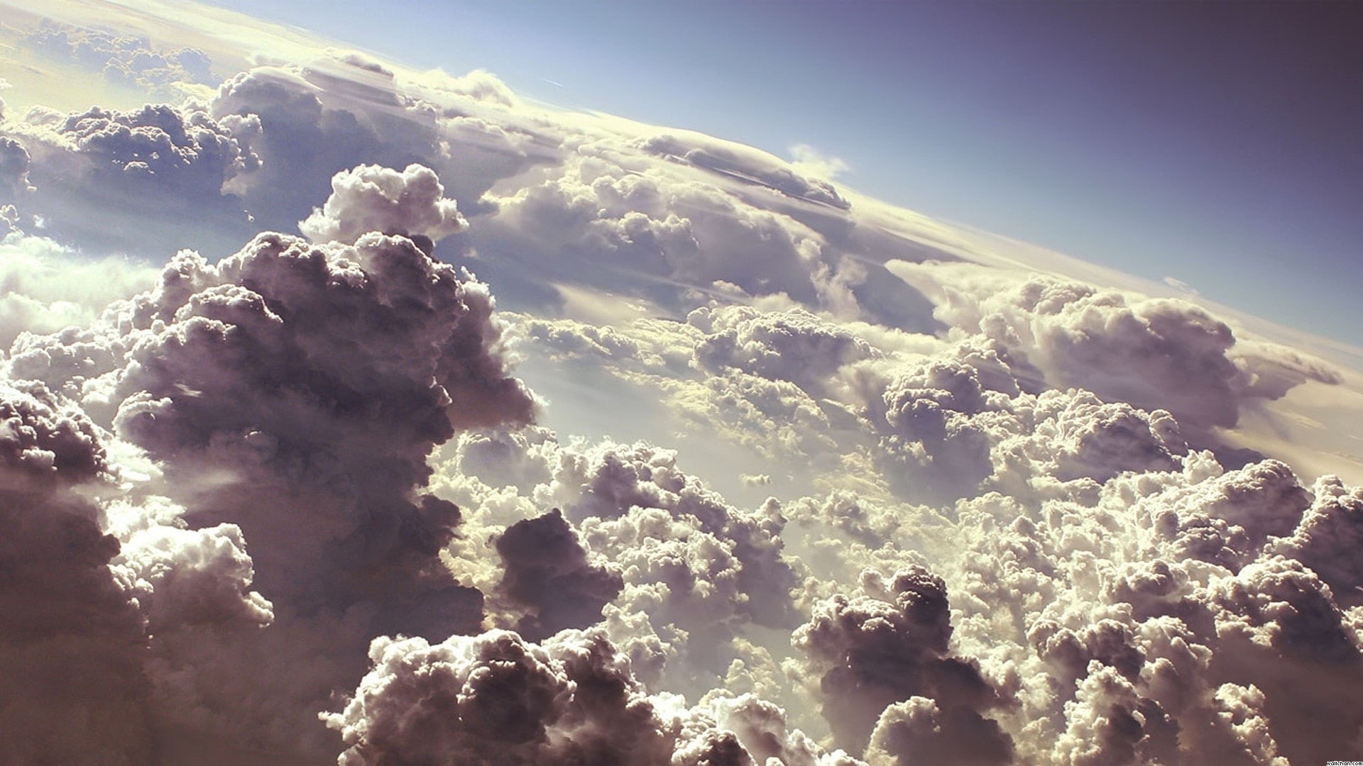 1080P, over the clouds, clouds, skyscape, HD Wallpaper