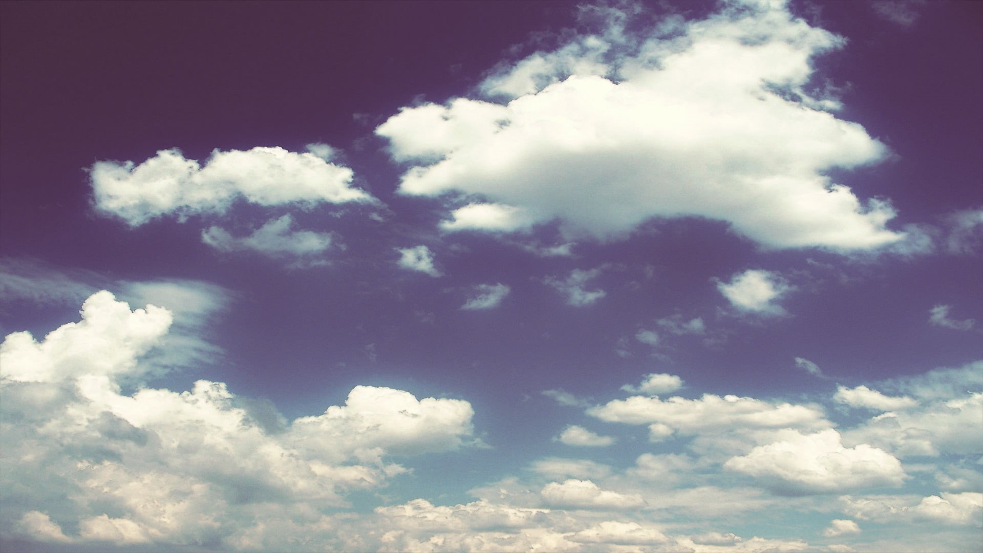 skyscape, environment, cloudscape, nature, 1080P, wind, fluffy, overcast, backgrounds, sky, sunlight, beauty in nature, blue, climate, clouds, landscape, HD Wallpaper