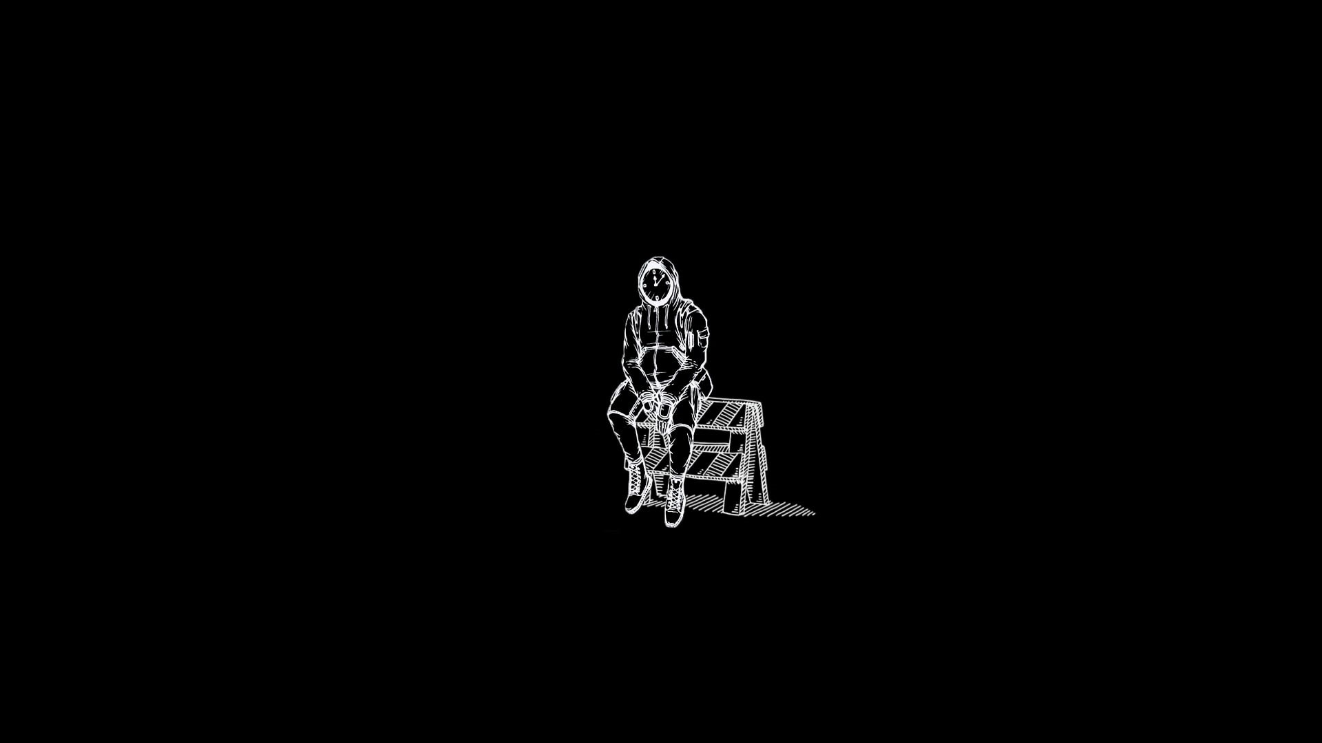 lighting equipment, holiday, male likeness, one person, representation, indoors, simple background, black background, cut out, studio shot, illuminated, HD Wallpaper
