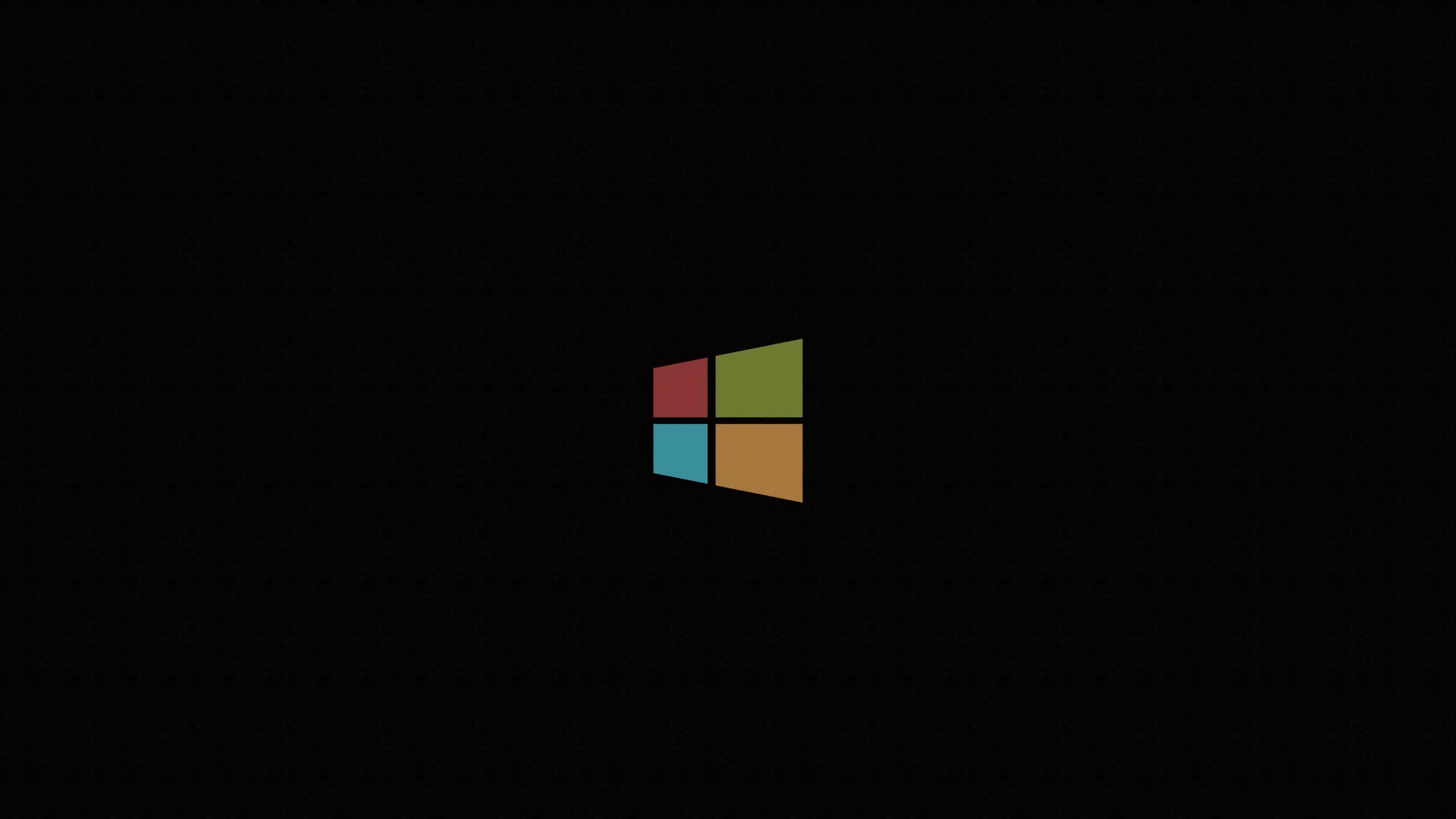 Microsoft, minimalism, 4K, simple background, Microsoft Windows, black background, HD Wallpaper