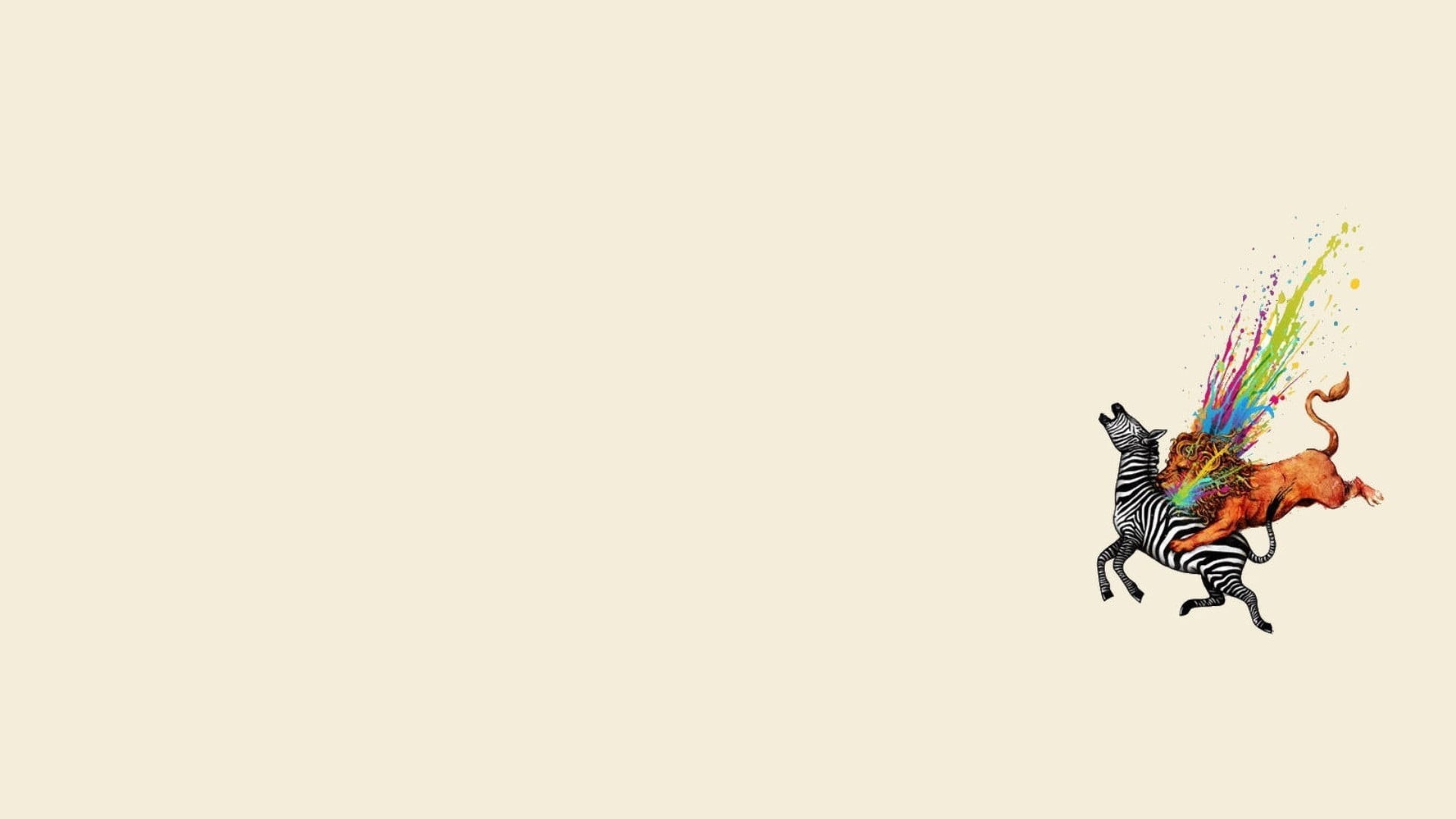 nature, flying, zebra, zebras, animal themes, colored background, multi colored, copy space, cut out, one animal, art, lion, no people, 1080P, fantasy, HD Wallpaper