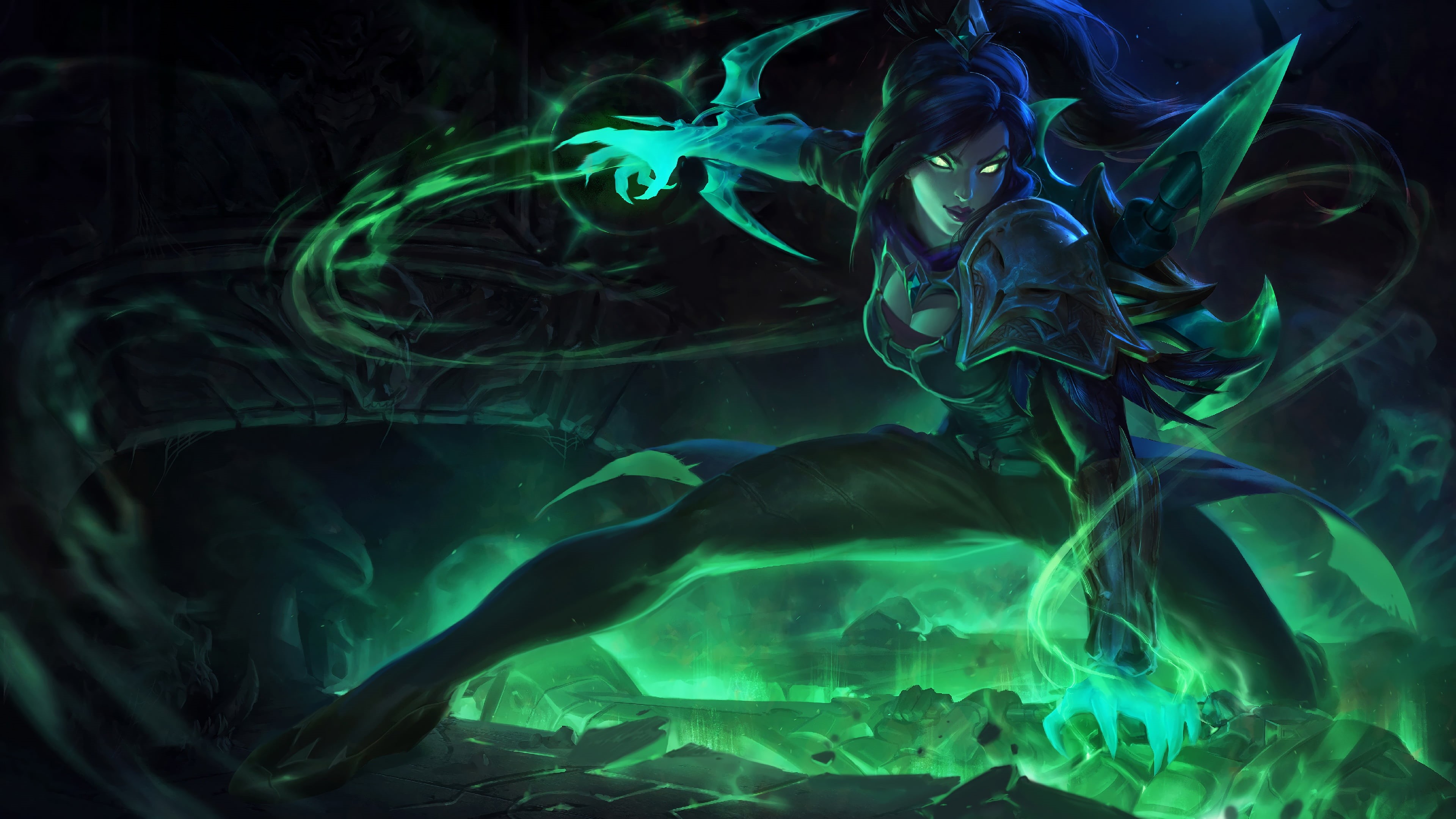Soul Stealer, Pose, League Of Legends, 4K, Crossbow, Artwork, Art, Wayne, LoL, Splash, Vayne, Legs, HD Wallpaper