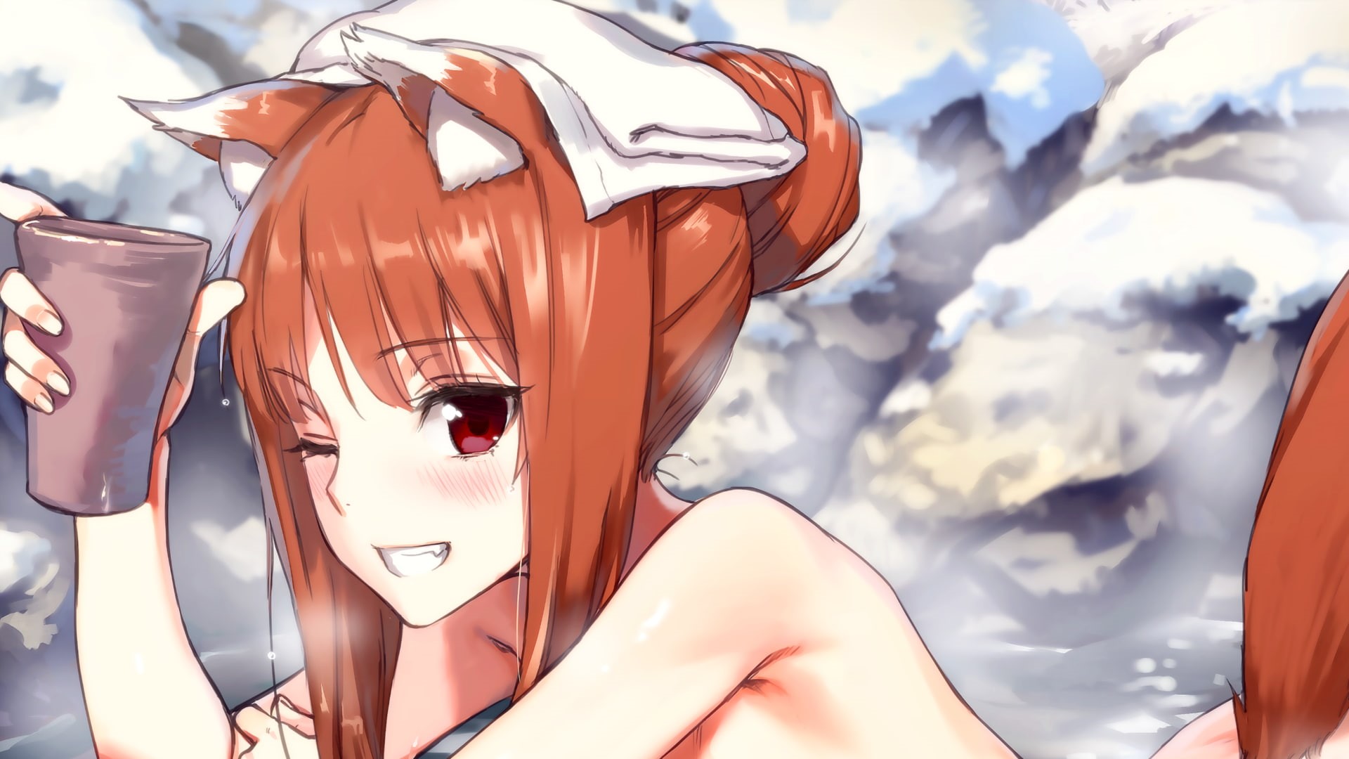 Spice and Wolf, Okamimimi, 1080P, Holo, HD Wallpaper